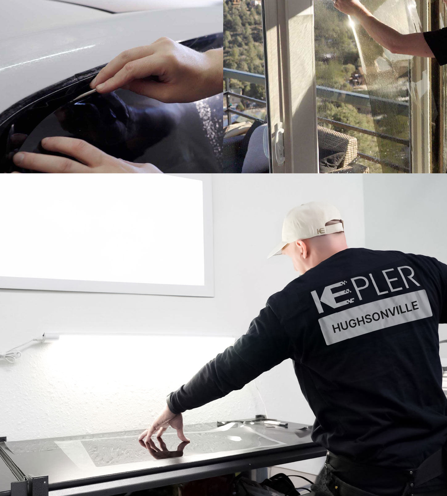 Window Tinting Specialist Cutting Film in Hughsonville, New York