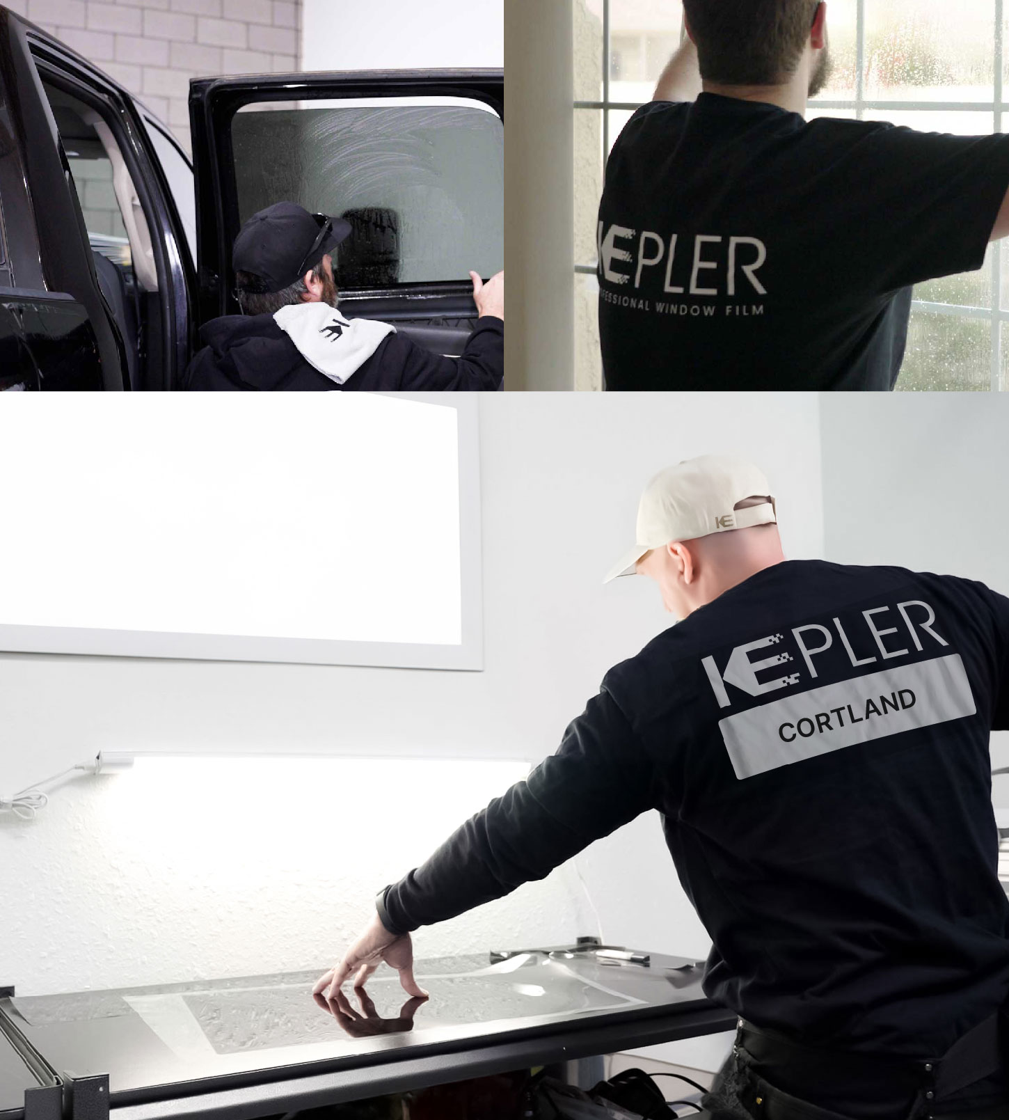Window Tinting Specialist Cutting Film in Cortland, New York