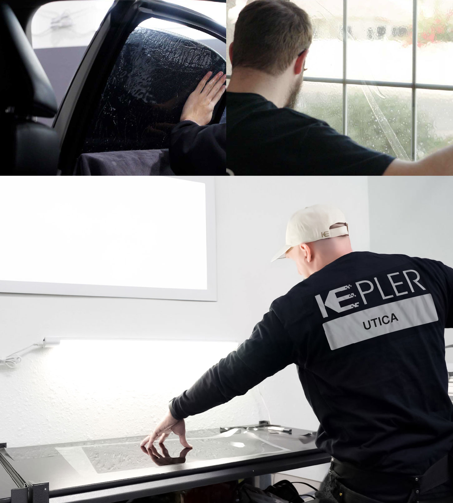 Window Tinting Specialist Cutting Film in Utica, New York