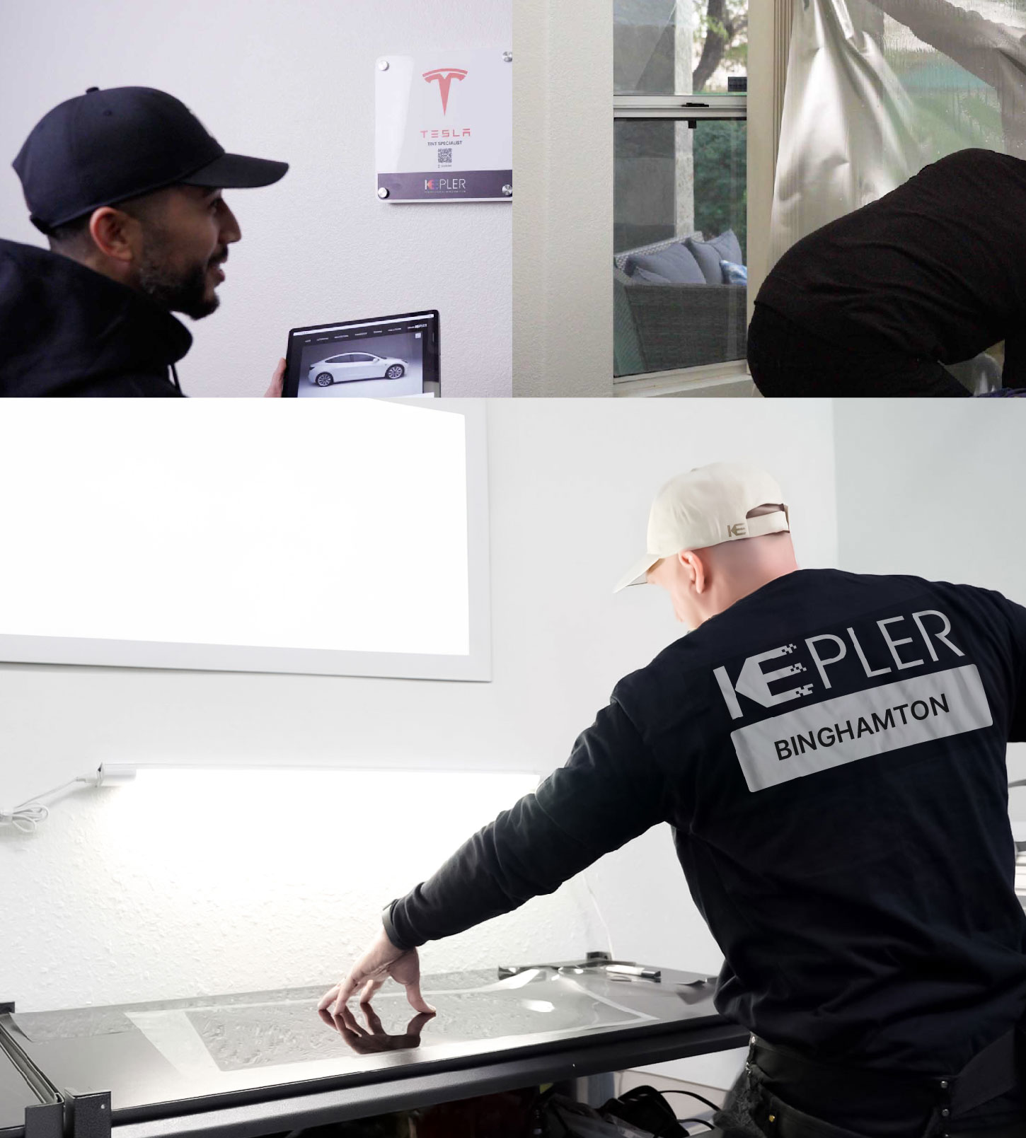 Window Tinting Specialist Cutting Film in Binghamton, New York
