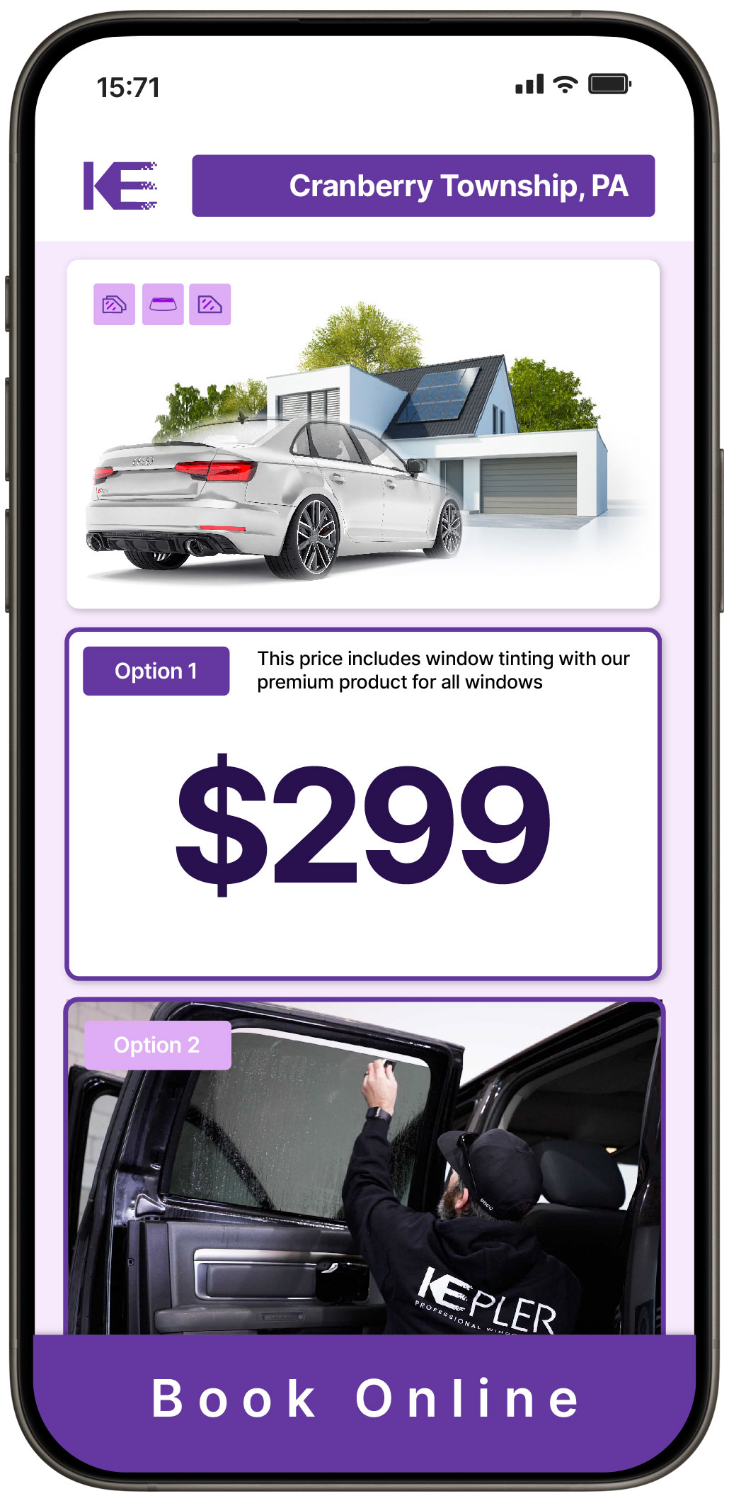 View Competitive Tesla Window Tinting Prices in Bethlehem, Pennsylvania