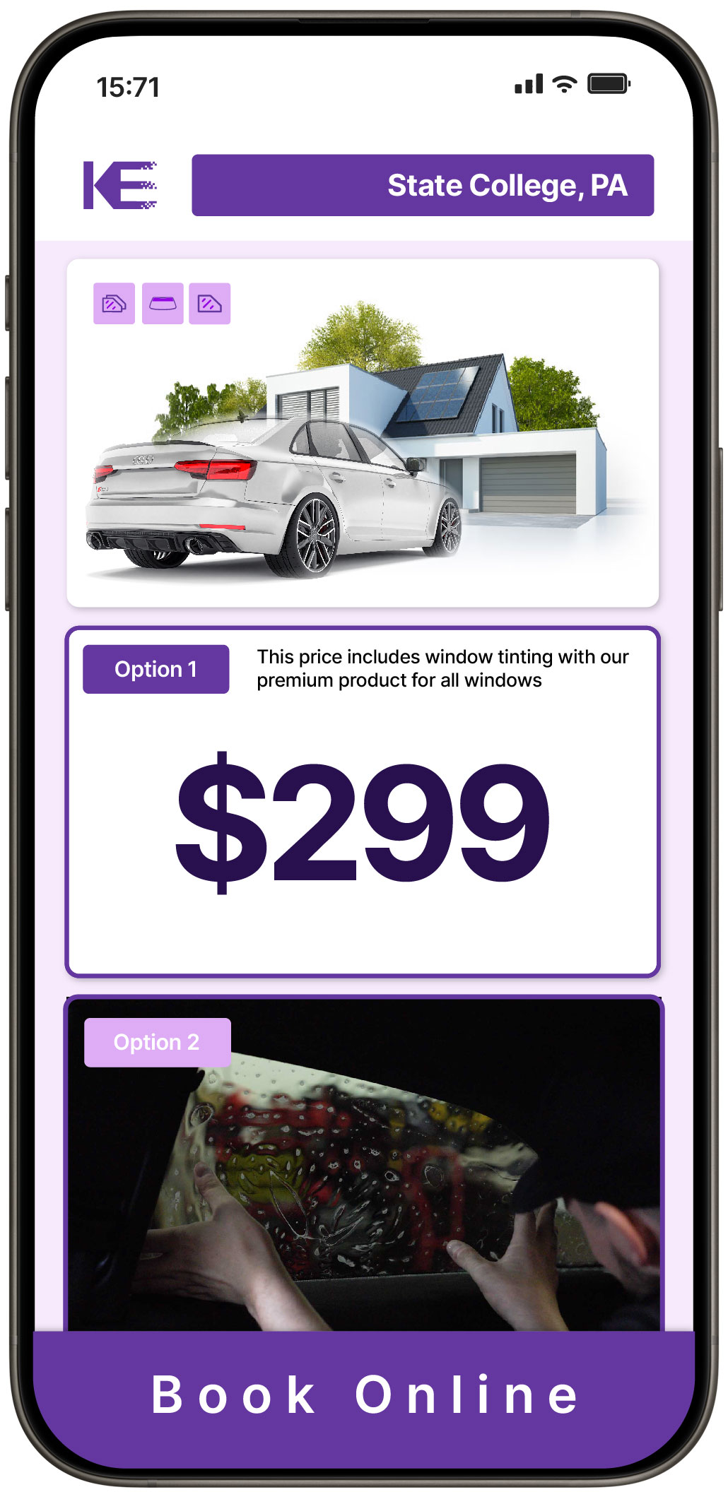 View Competitive Tesla Window Tinting Prices in Pottstown, Pennsylvania