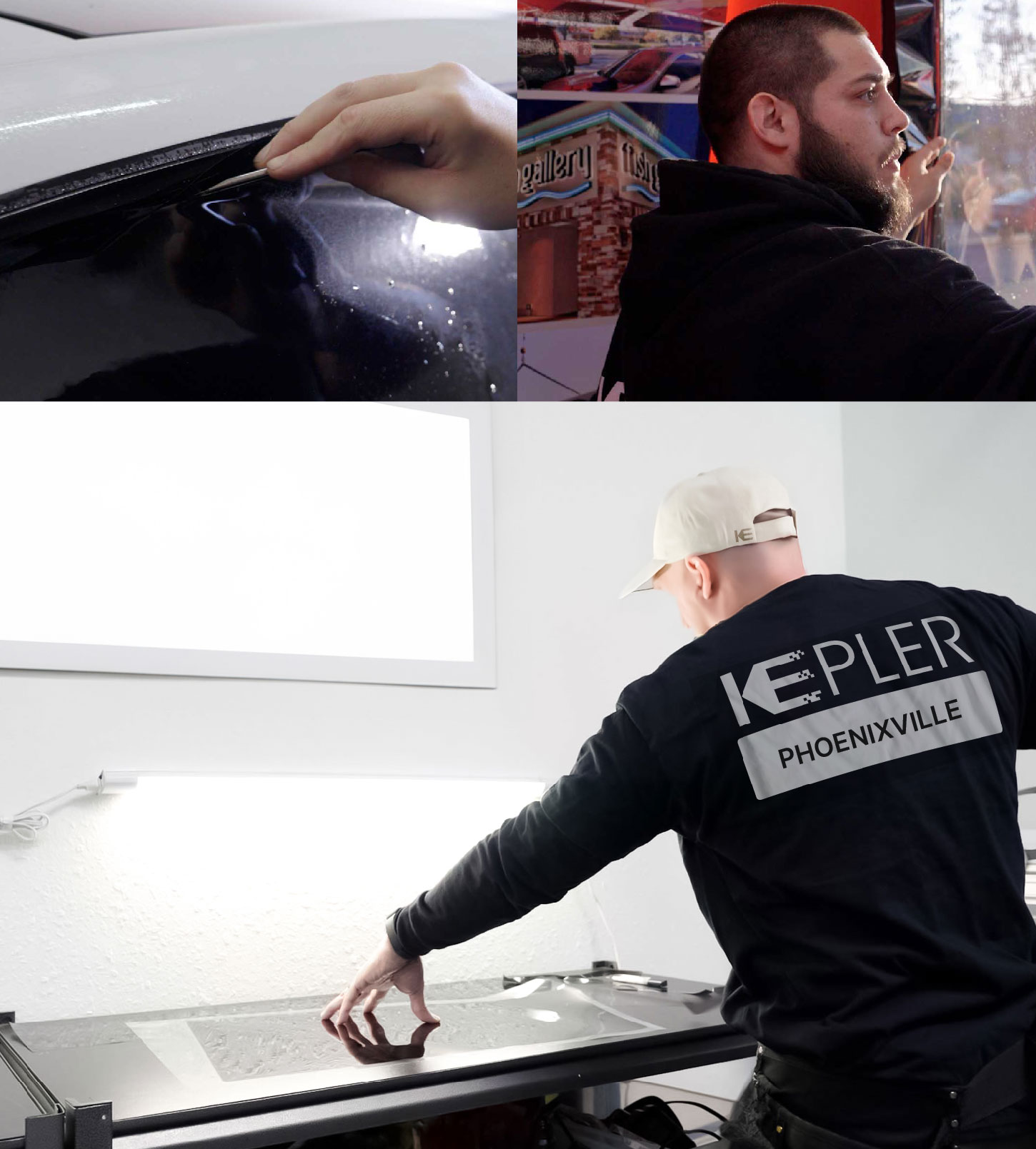 Window Tinting Specialist Cutting Film in Phoenixville, Pennsylvania