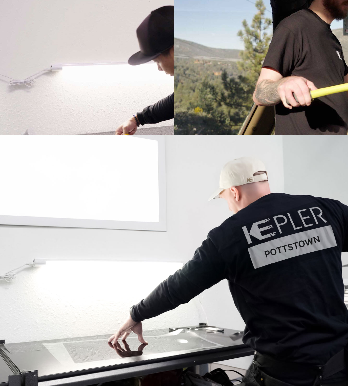 Window Tinting Specialist Cutting Film in Pottstown, Pennsylvania