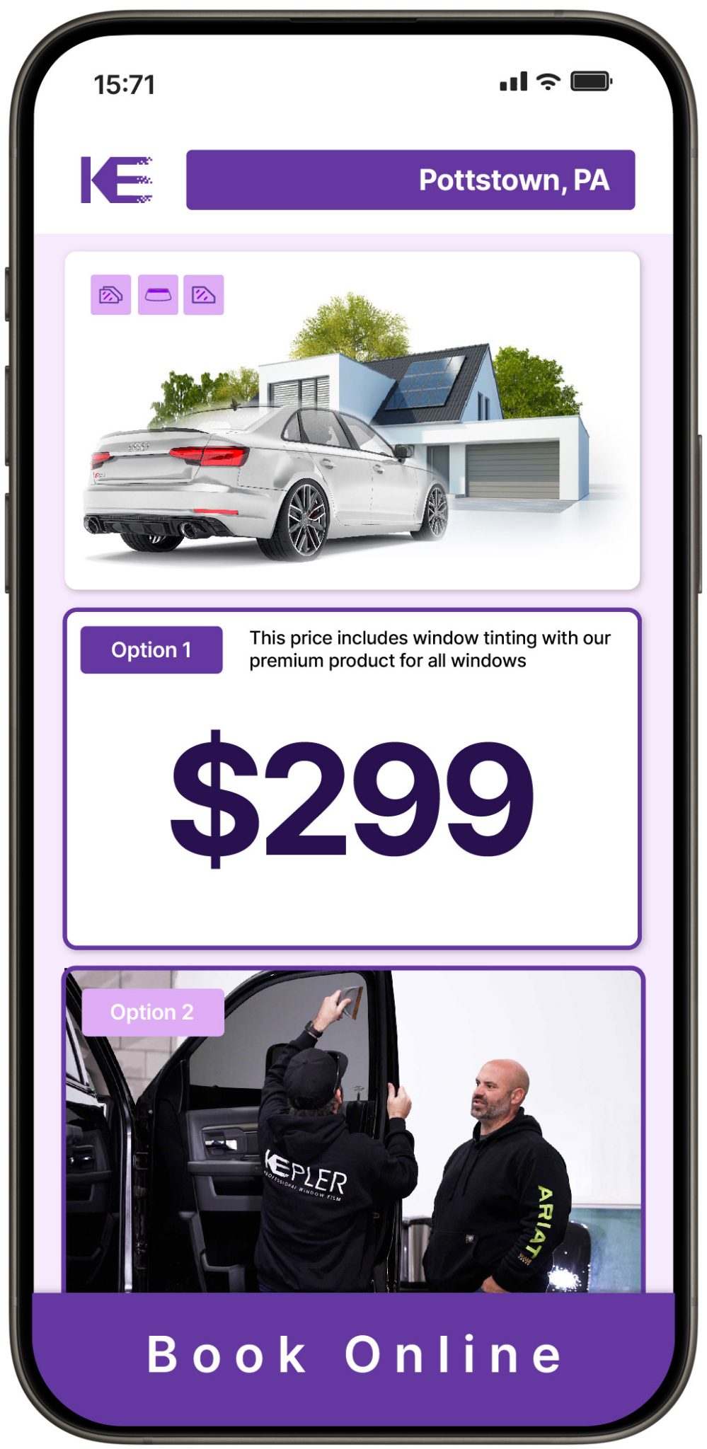 View Competitive Window Tinting Prices in Pottstown, Pennsylvania