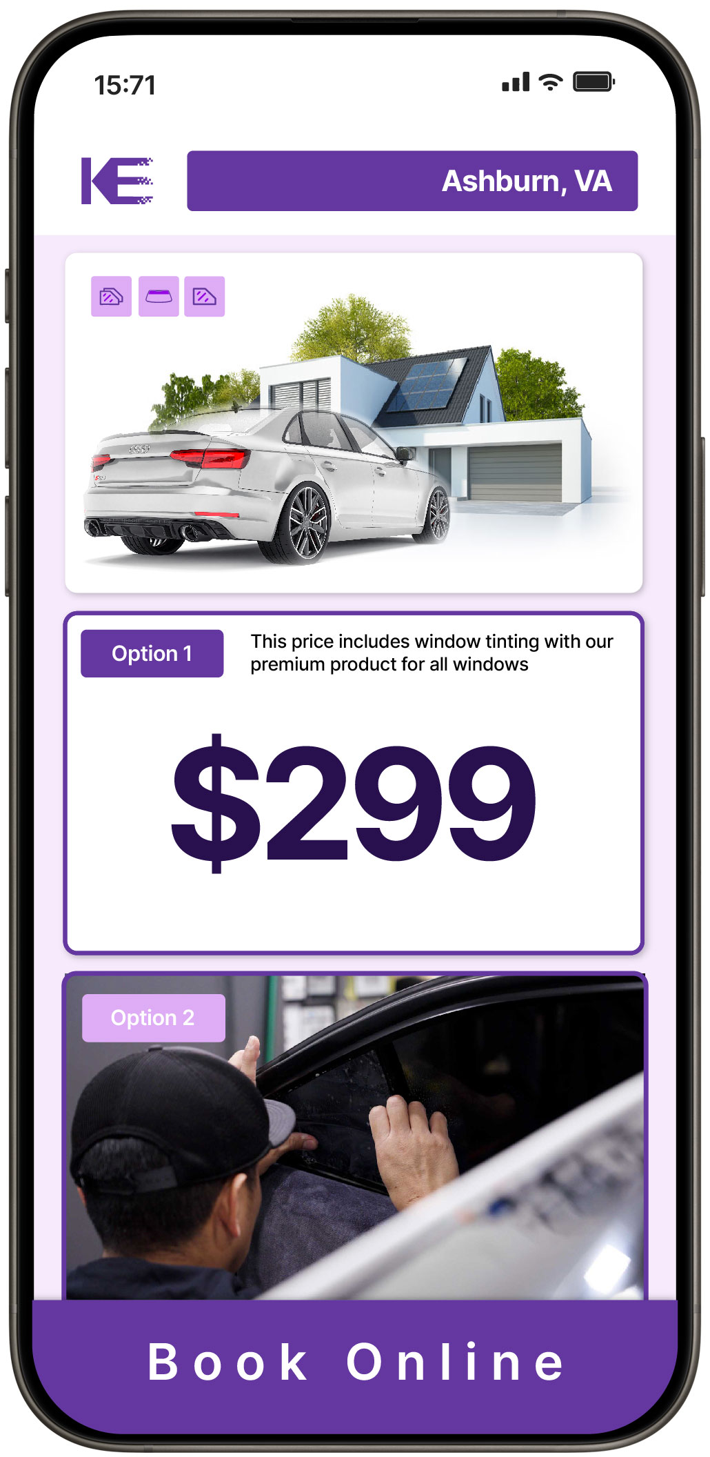 View Reasonable Tesla Window Tinting Prices in Gainesville, Virginia
