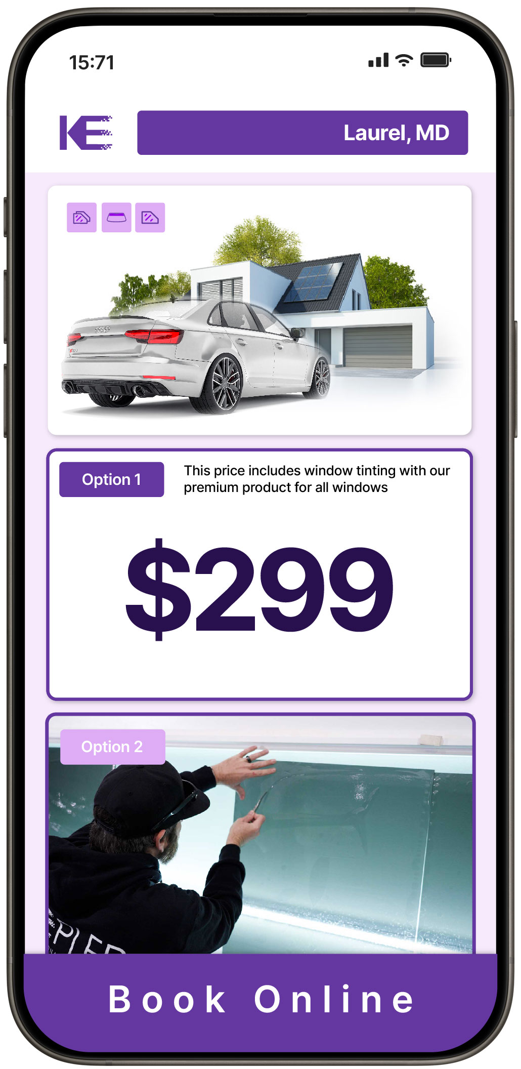 View Affordable Tesla Window Tinting Costs in Gaithersburg, Maryland