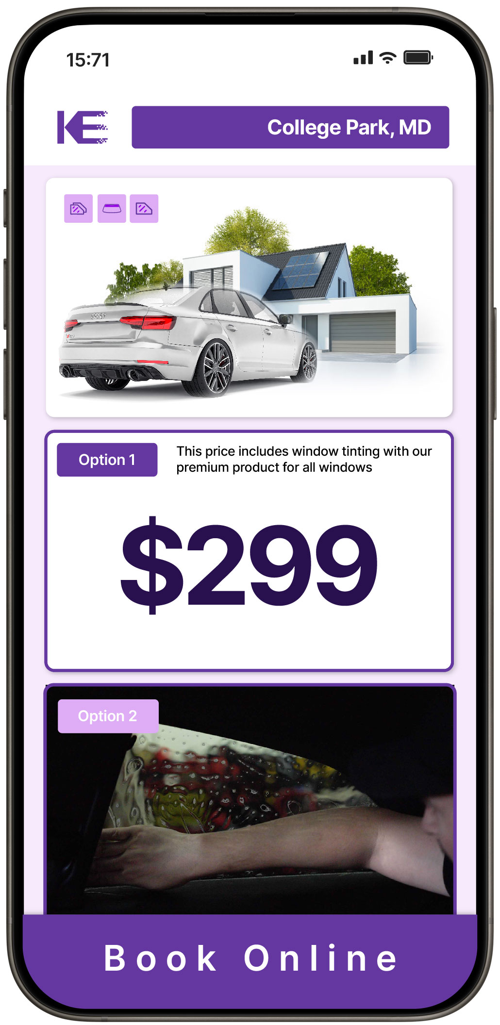 View Reasonable Tesla Window Tinting Rates in Odenton, Maryland