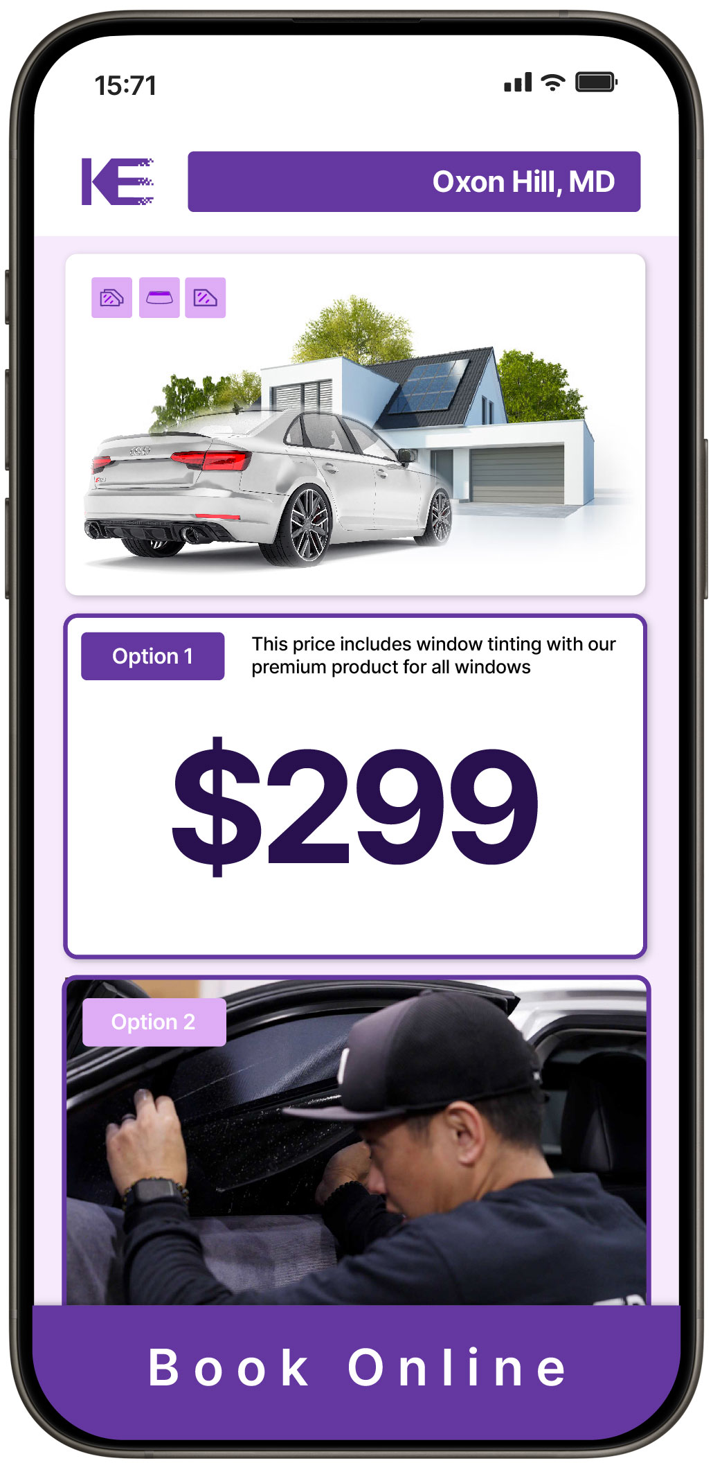 View Affordable Tesla Window Tinting Rates in Pasadena, Maryland