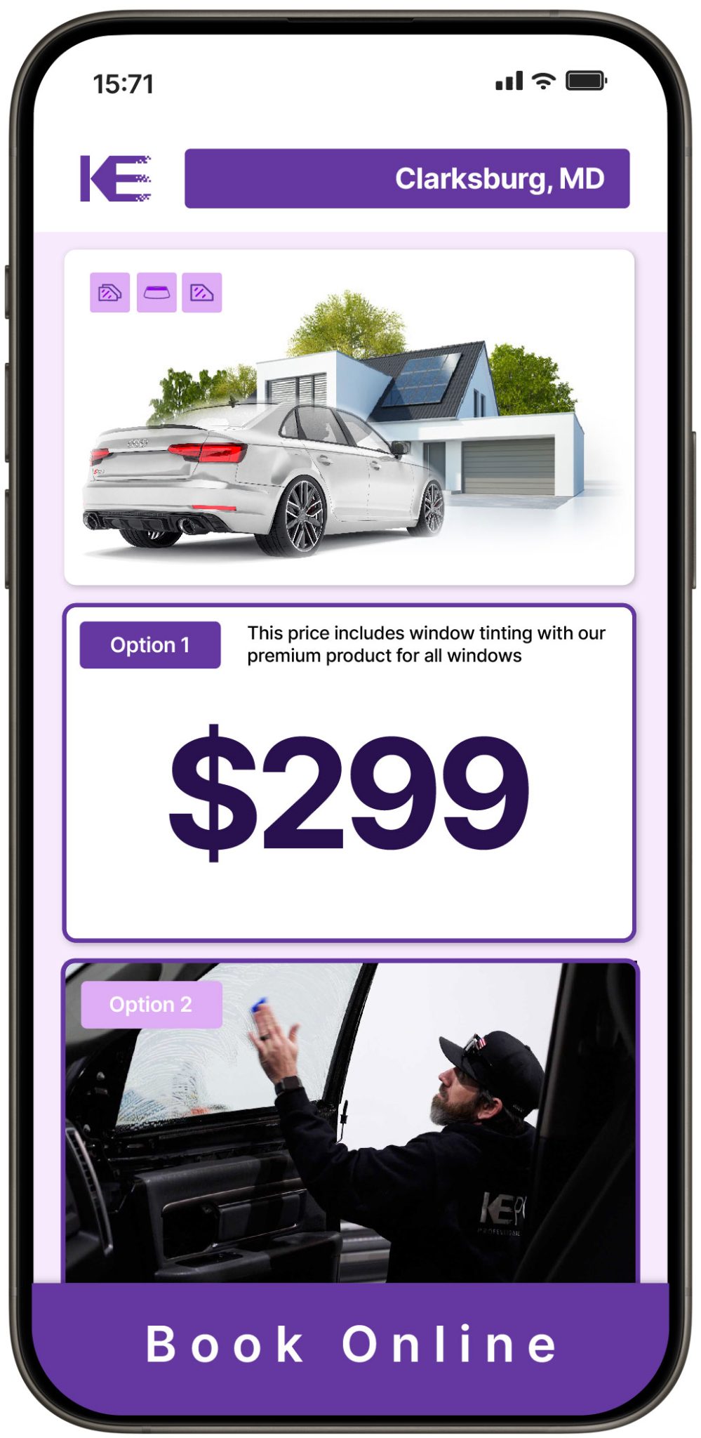 View Competitive Window Tinting Prices in Clarksburg, Maryland