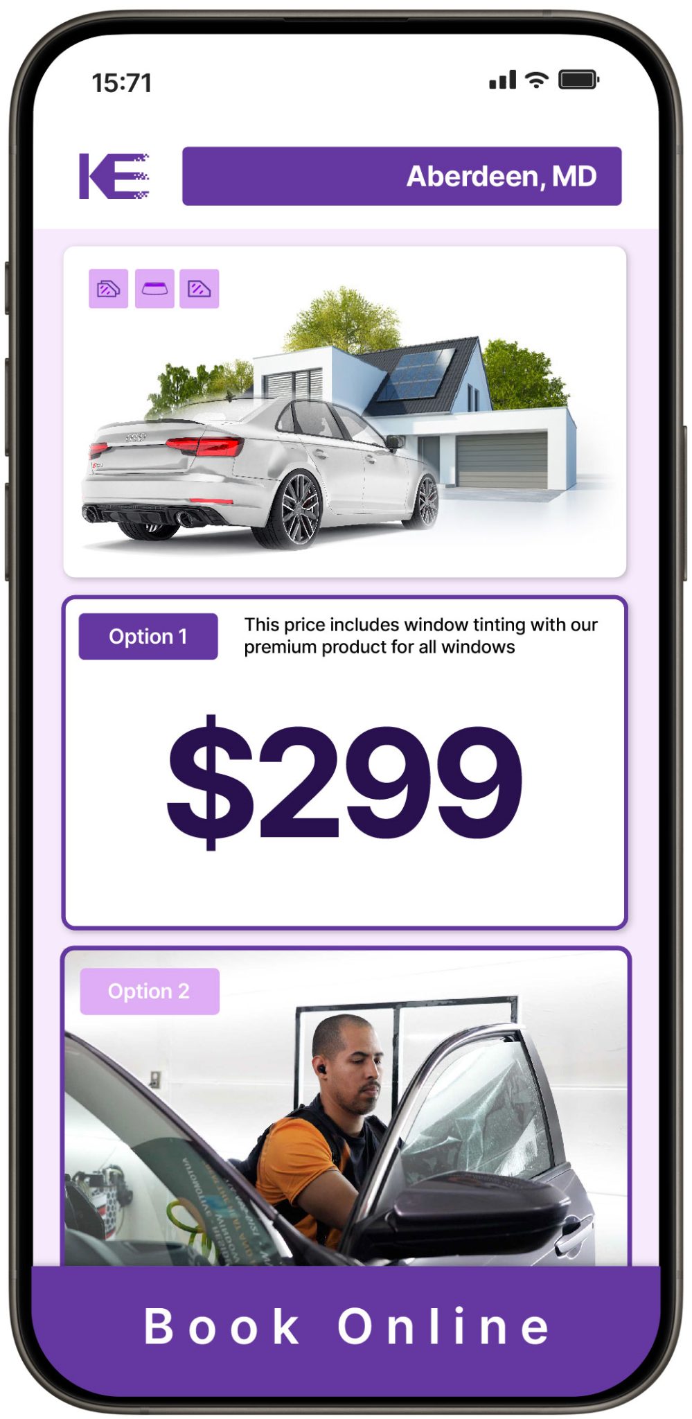 View Competitive Window Tinting Prices in Aberdeen, Maryland
