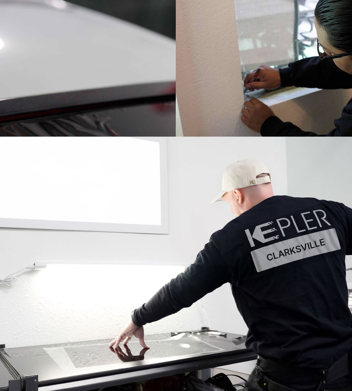 Window Tinting Specialist Cutting Film in Clarksville, Maryland