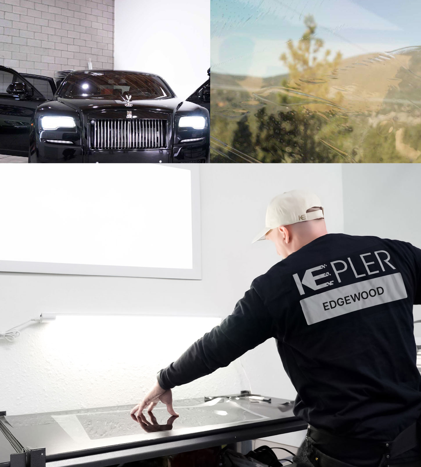 Window Tinting Specialist Cutting Film in Edgewood, Maryland