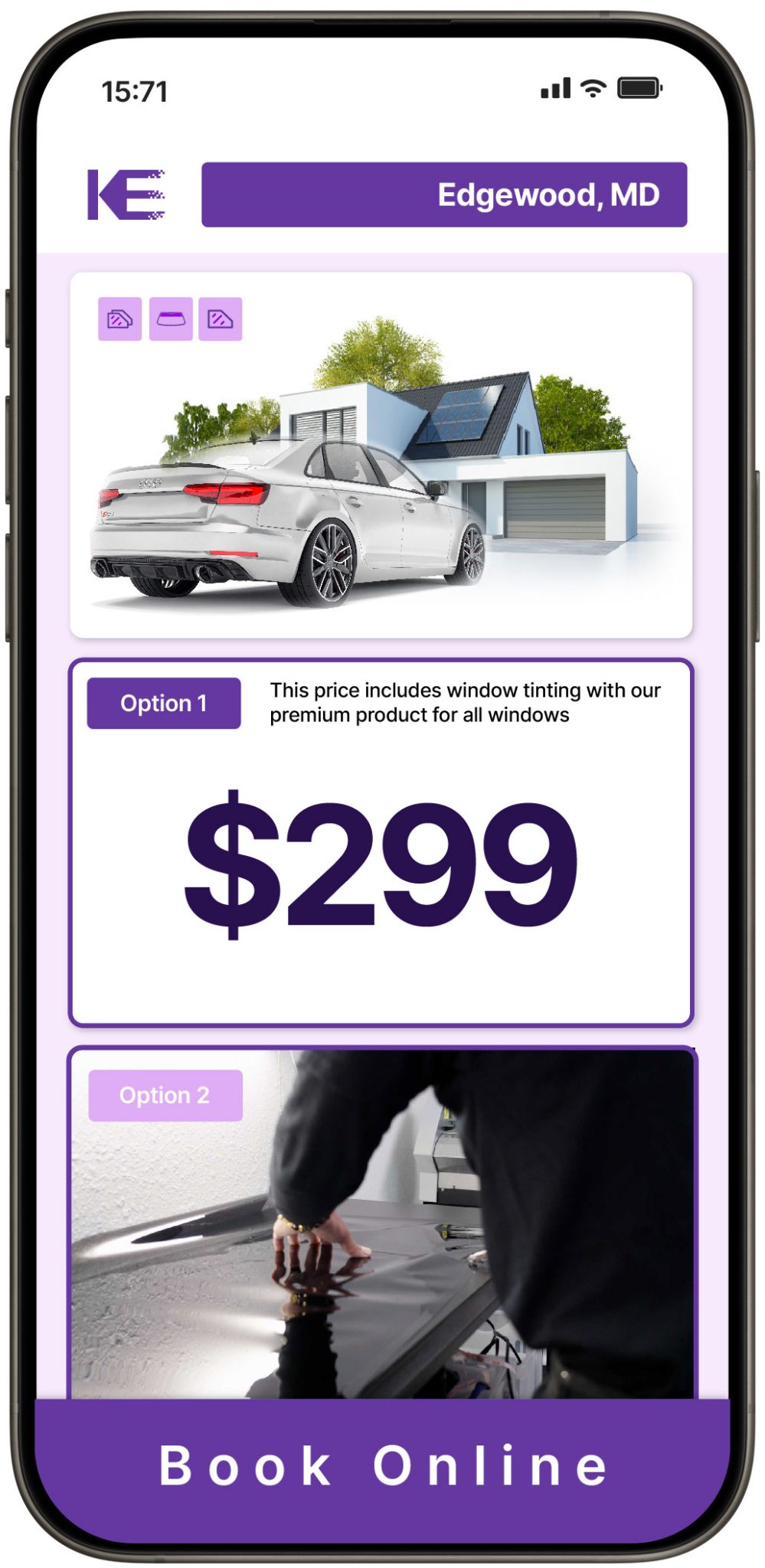 View Competitive Window Tinting Prices in Edgewood, Maryland