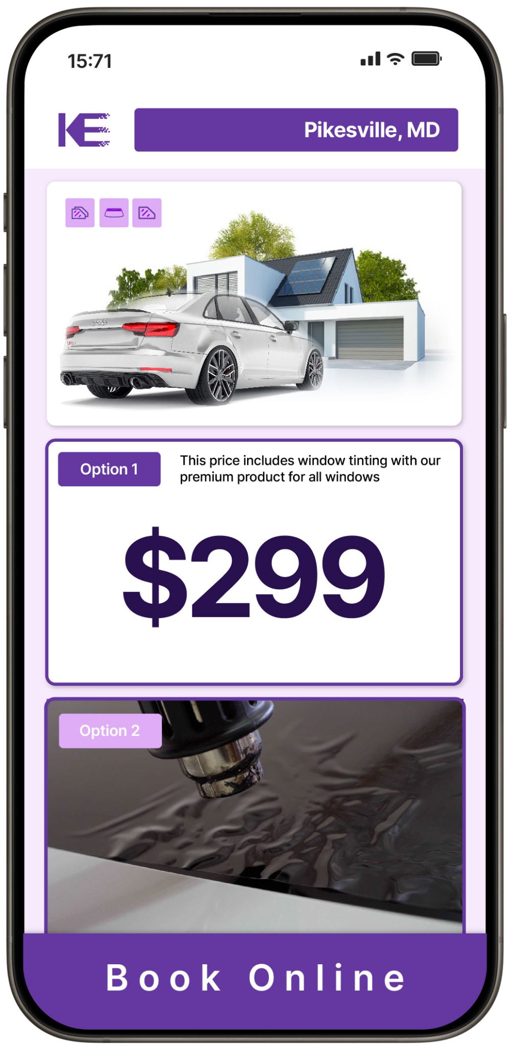 View Competitive Window Tinting Prices in Pikesville, Maryland