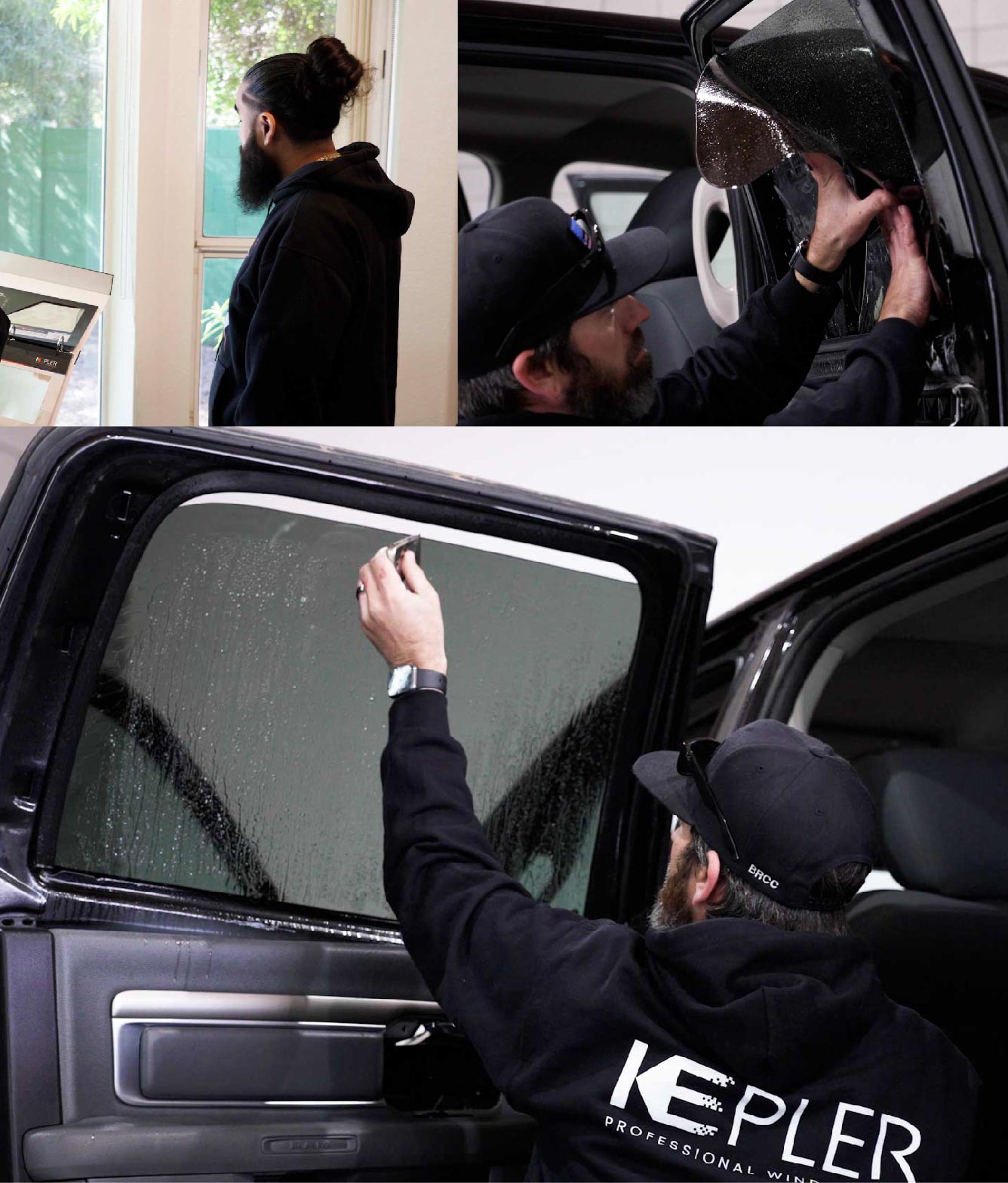 Kepler Window Tinting Specialists at Work in Parkville, Maryland