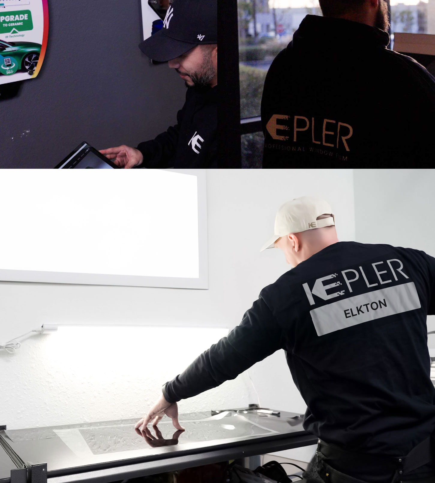 Window Tinting Specialist Cutting Film in Elkton, Maryland