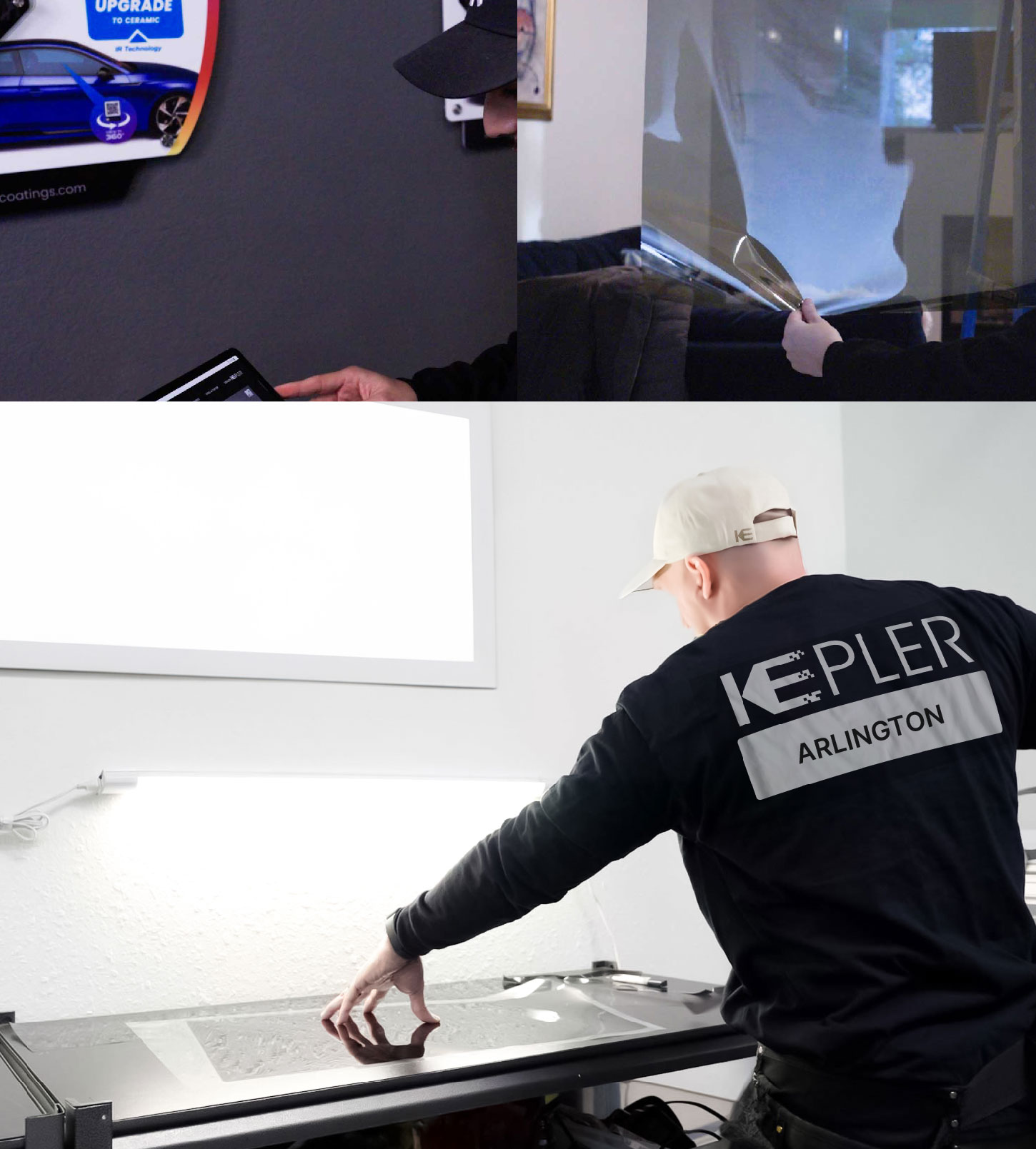 Window Tinting Specialist Cutting Film in Arlington, Virginia