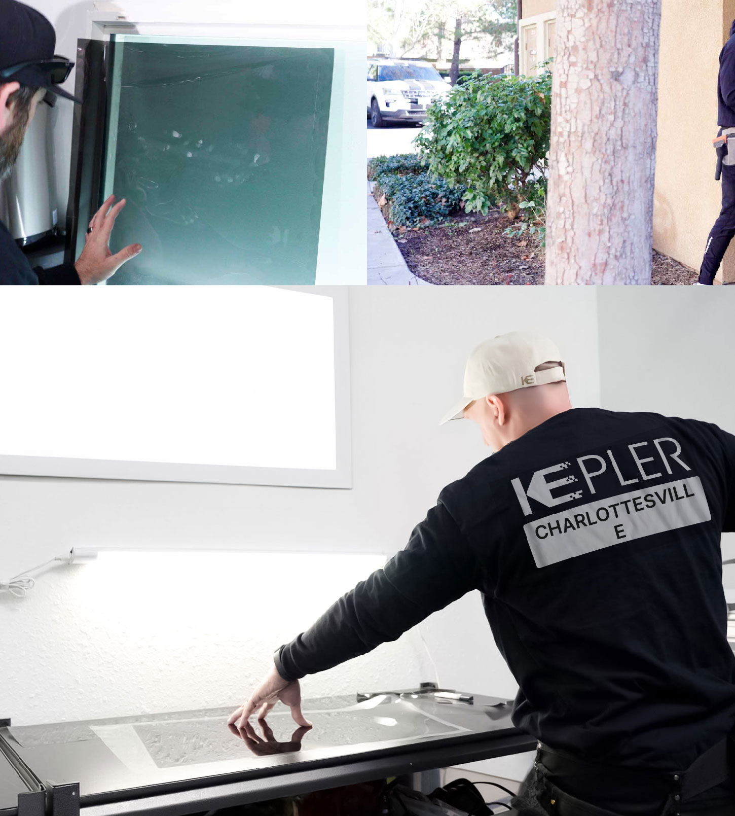 Window Tinting Specialist Cutting Film in Charlottesville, Virginia