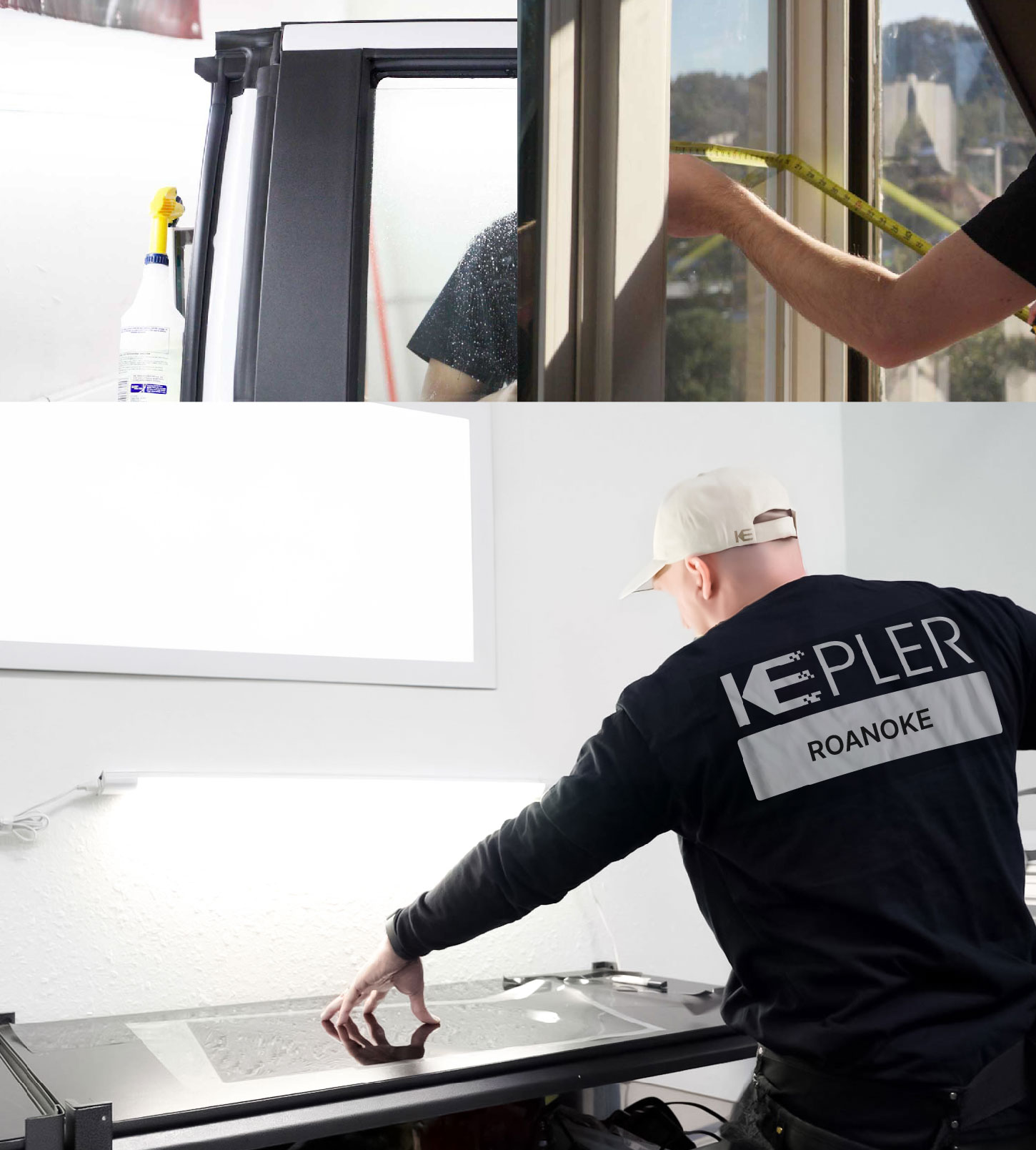 Window Tinting Specialist Cutting Film in Roanoke, Virginia