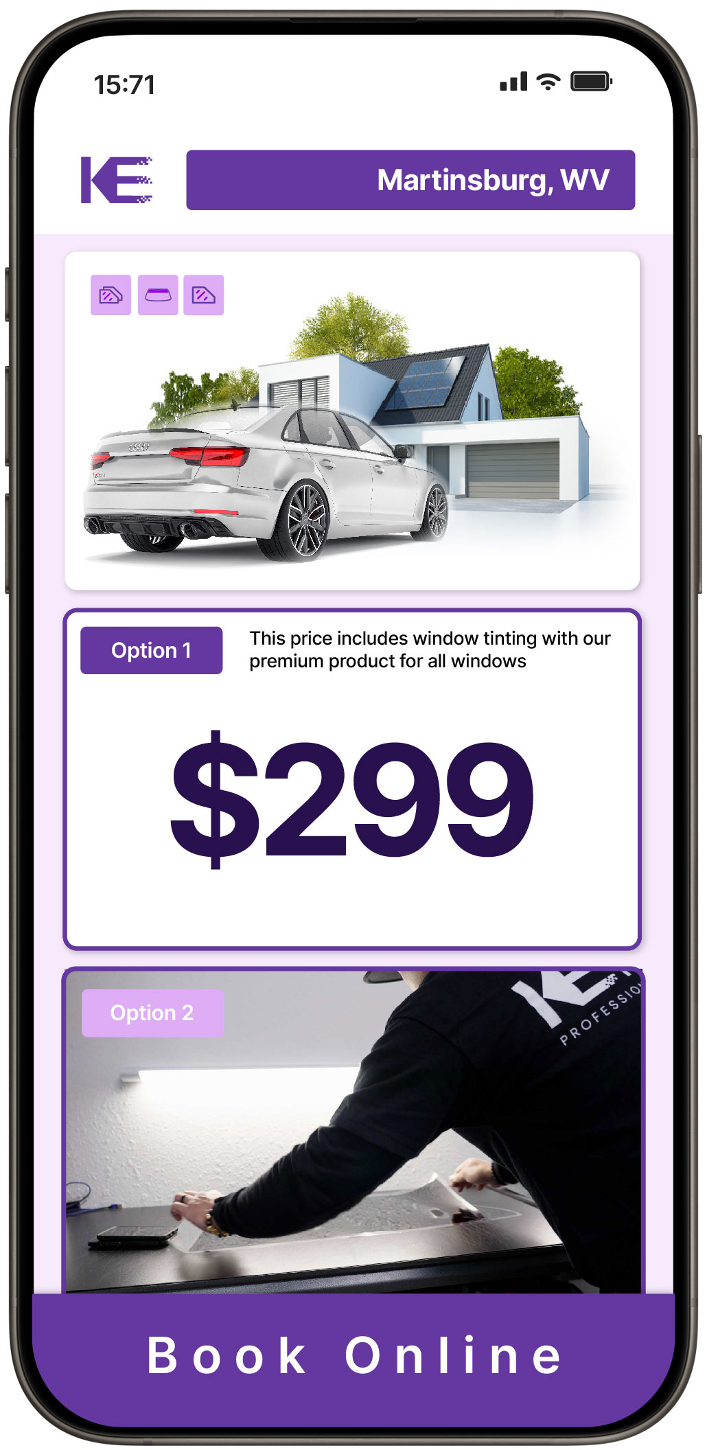 View Affordable Tesla Window Tinting Prices in Scott Depot, West Virginia
