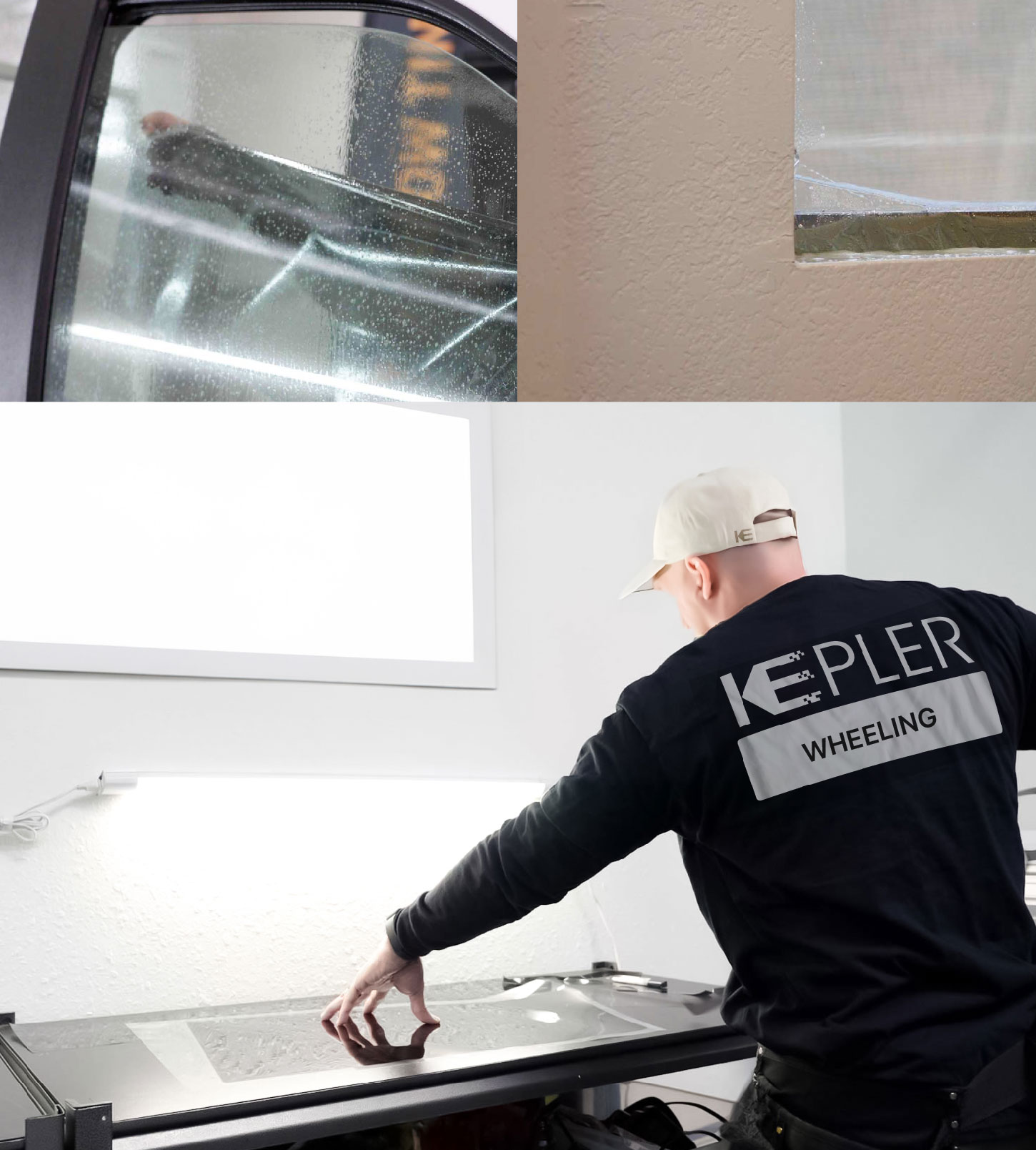 Window Tinting Specialist Cutting Film in Wheeling, West Virginia