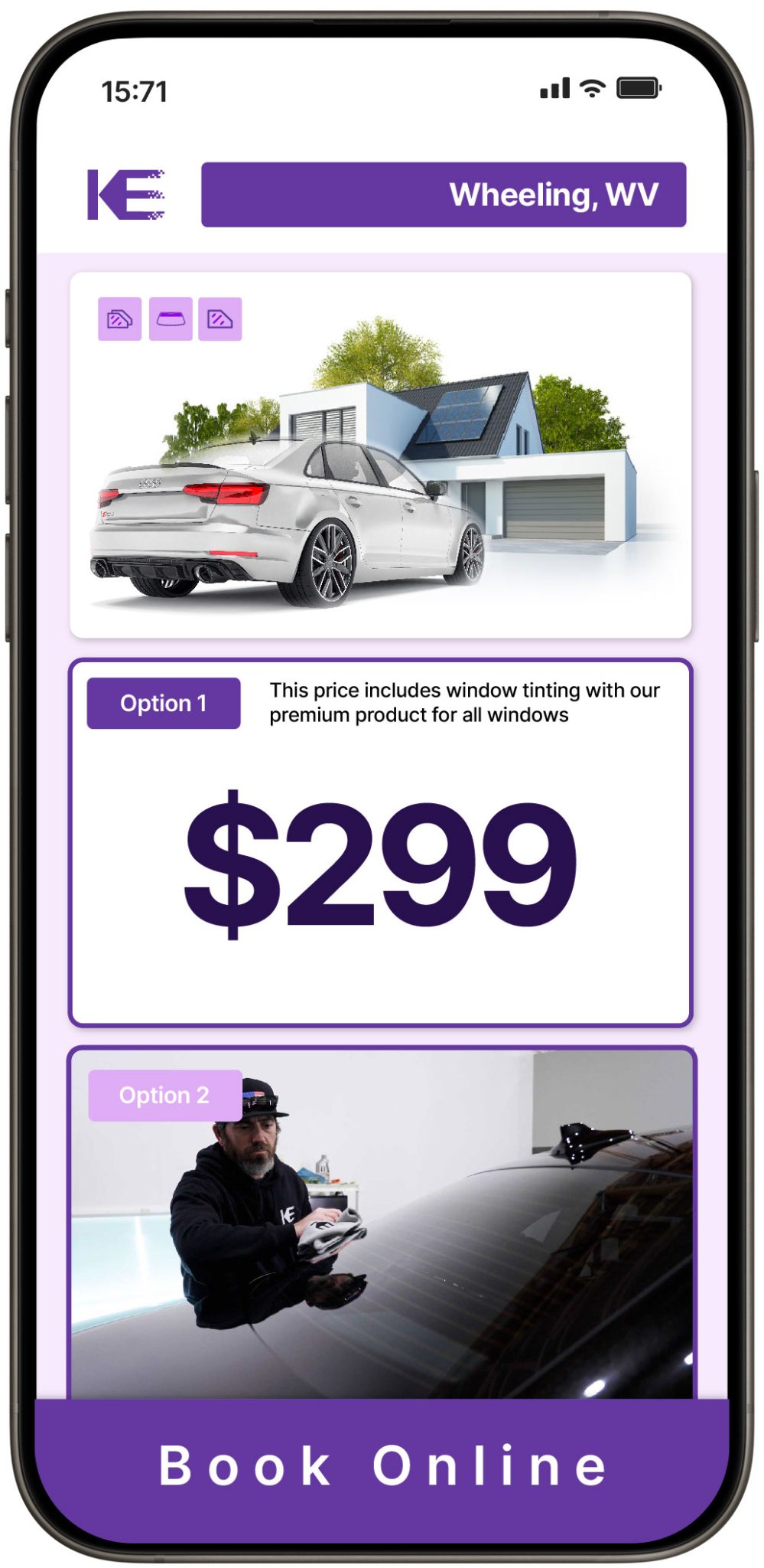 View Competitive Window Tinting Prices in Wheeling, West Virginia