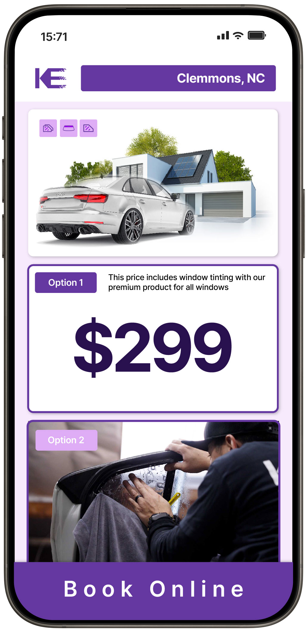 View Reasonable Tesla Window Tinting Costs in Clemmons, North Carolina