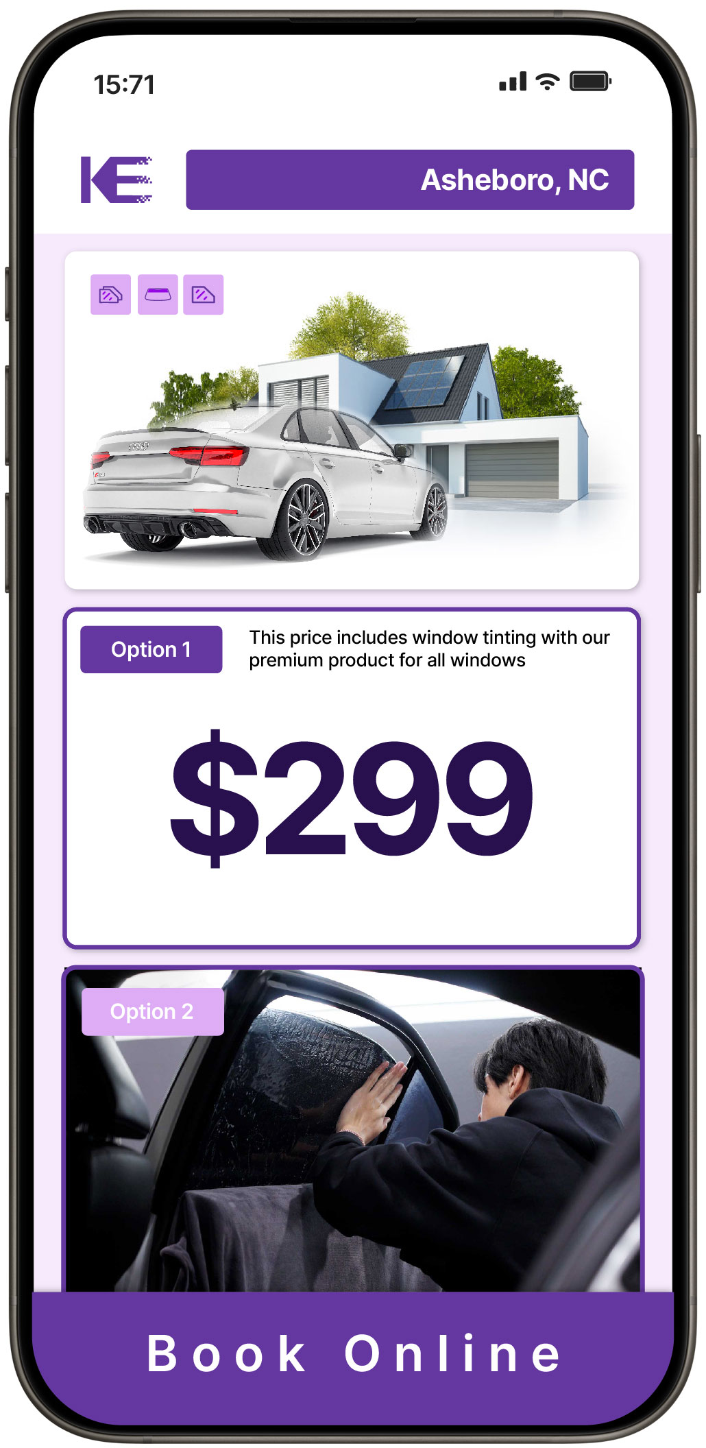 View Affordable Tesla Window Tinting Rates in Chapel Hill, North Carolina