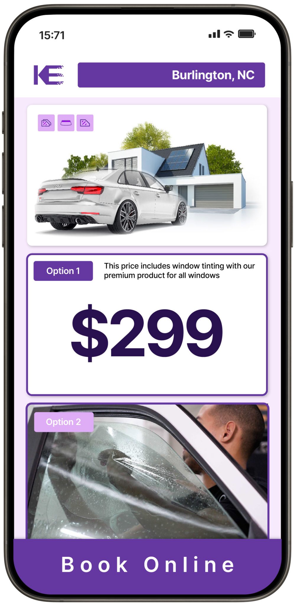 View Competitive Window Tinting Prices in Burlington, North Carolina