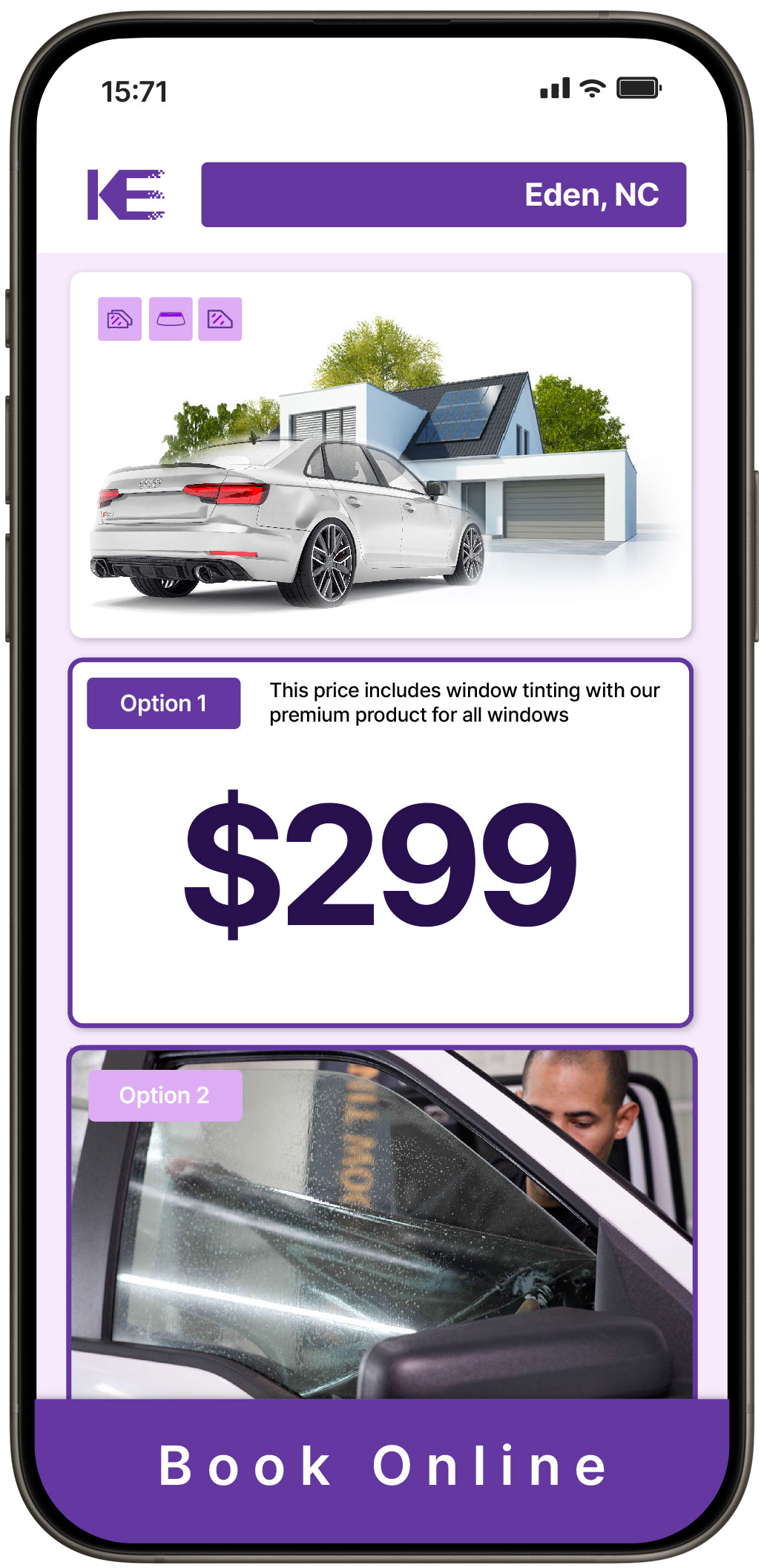 View Reasonable Tesla Window Tinting Costs in Rocky Mount, North Carolina