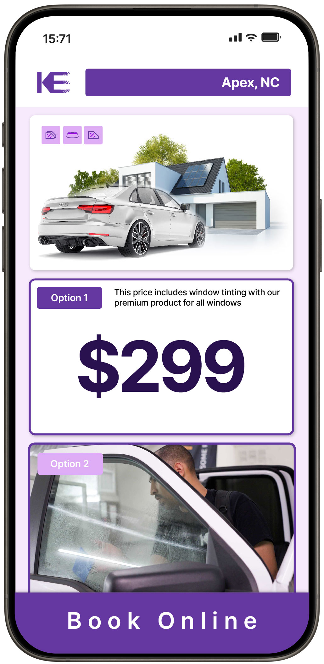 View Reasonable Tesla Window Tinting Costs in Mooresville, North Carolina