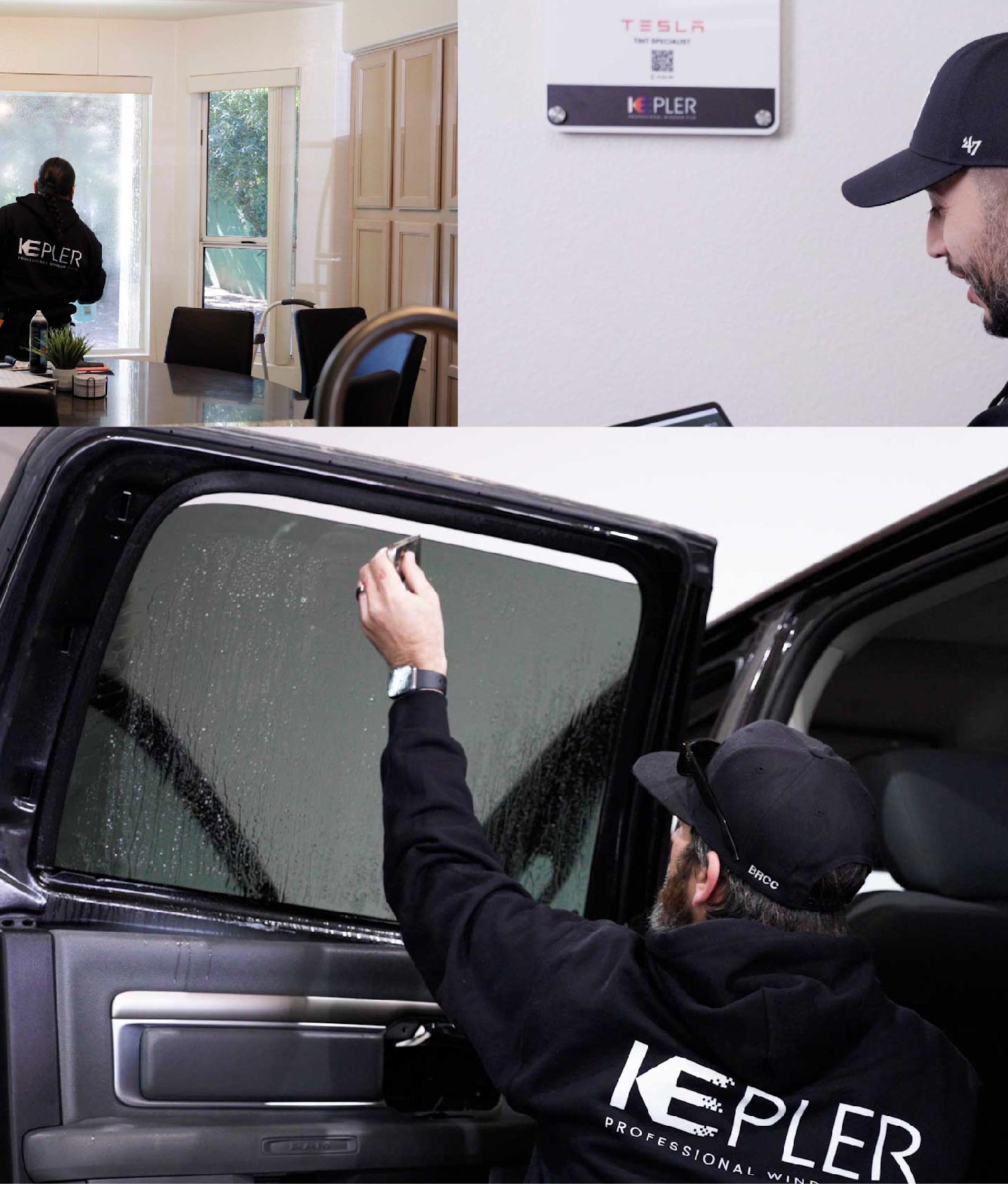 Kepler Window Tinting Specialists at Work in Holly Springs, North Carolina