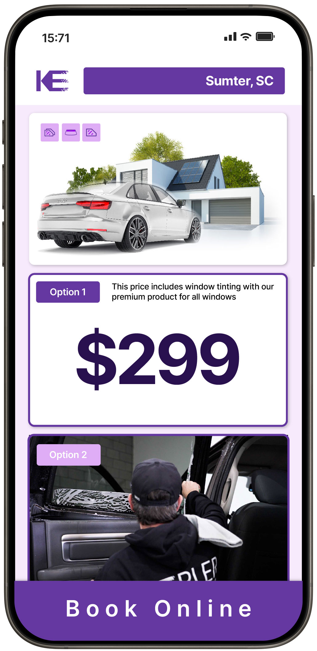View Reasonable Tesla Window Tinting Prices in Charleston, South Carolina