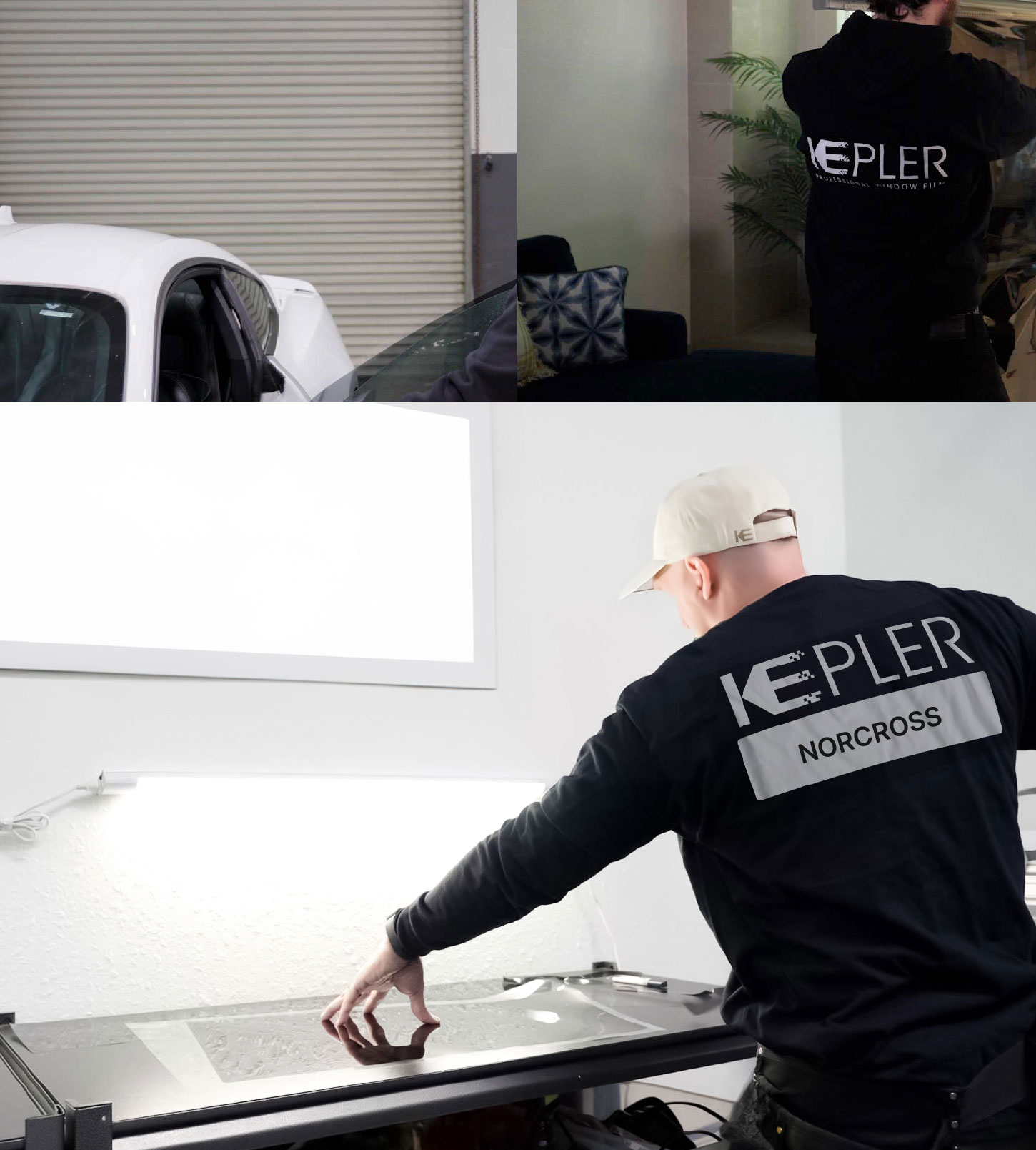 Window Tinting Specialist Cutting Film in Norcross, Georgia