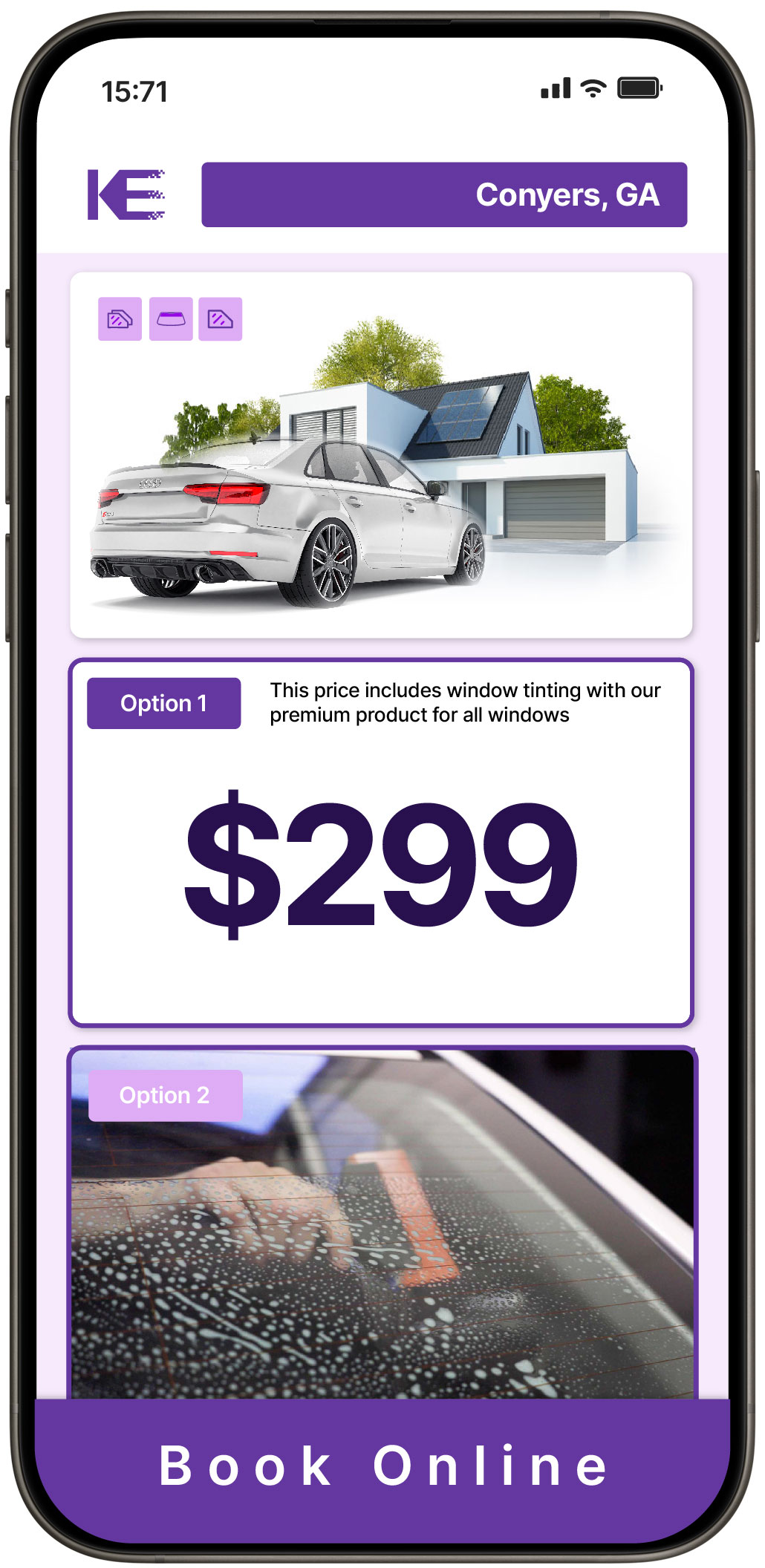 View Competitive Tesla Window Tinting Costs in Snellville, Georgia