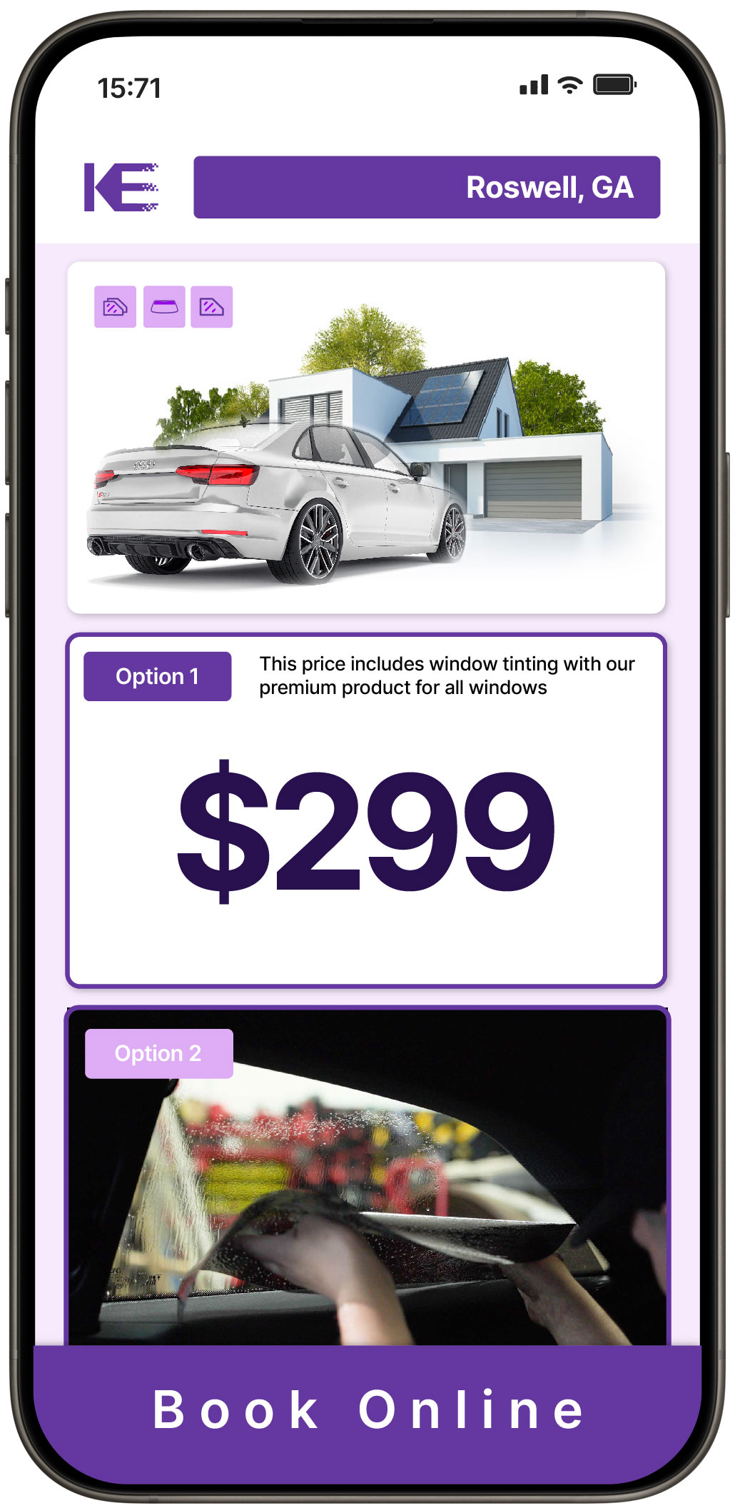 View Reasonable Tesla Window Tinting Prices in Woodstock, Georgia