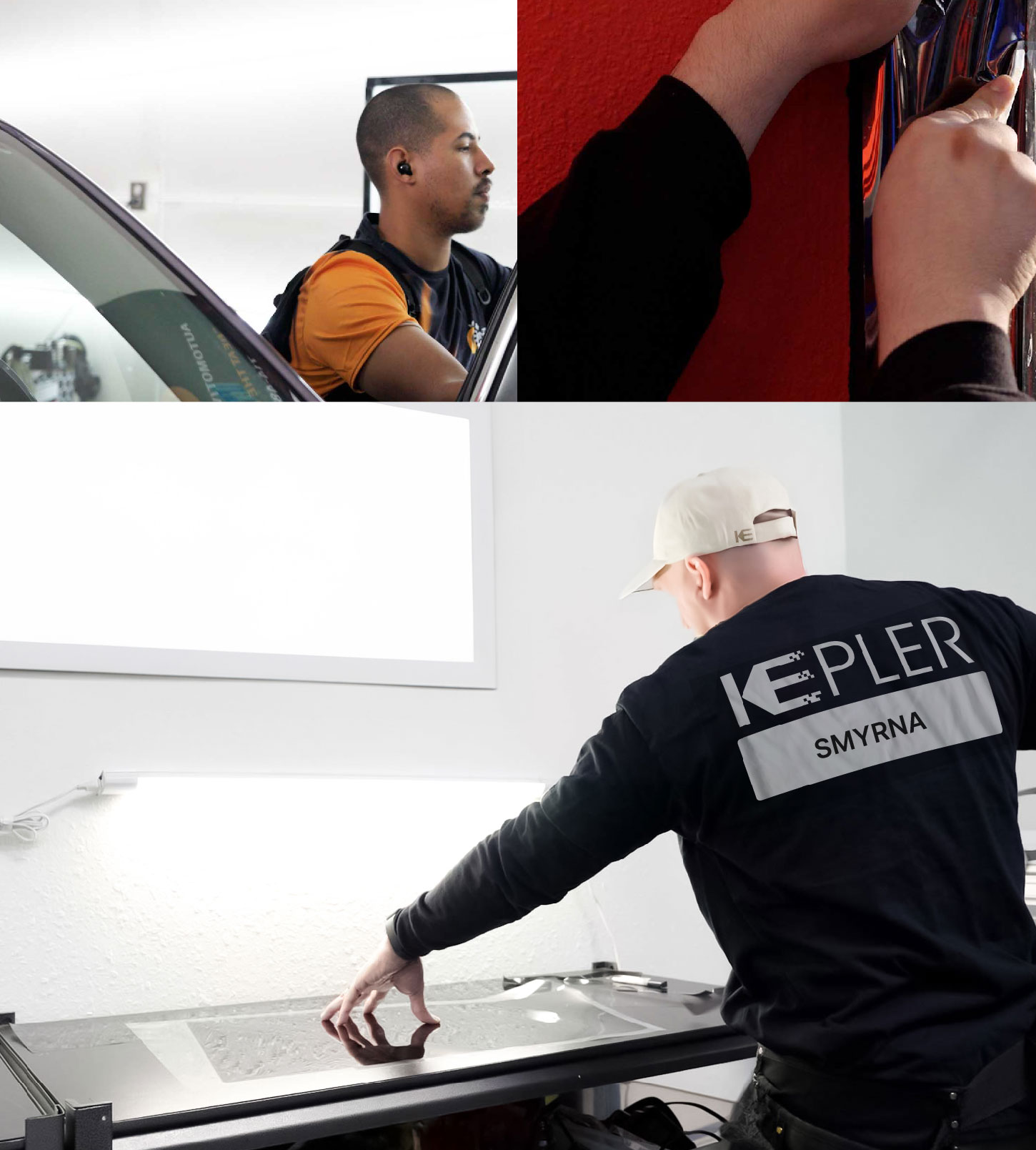 Window Tinting Specialist Cutting Film in Smyrna, Georgia