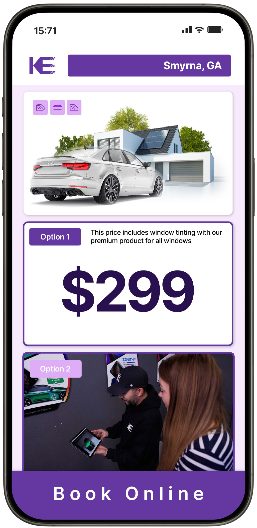 View Affordable Tesla Window Tinting Prices in Fayetteville, Georgia