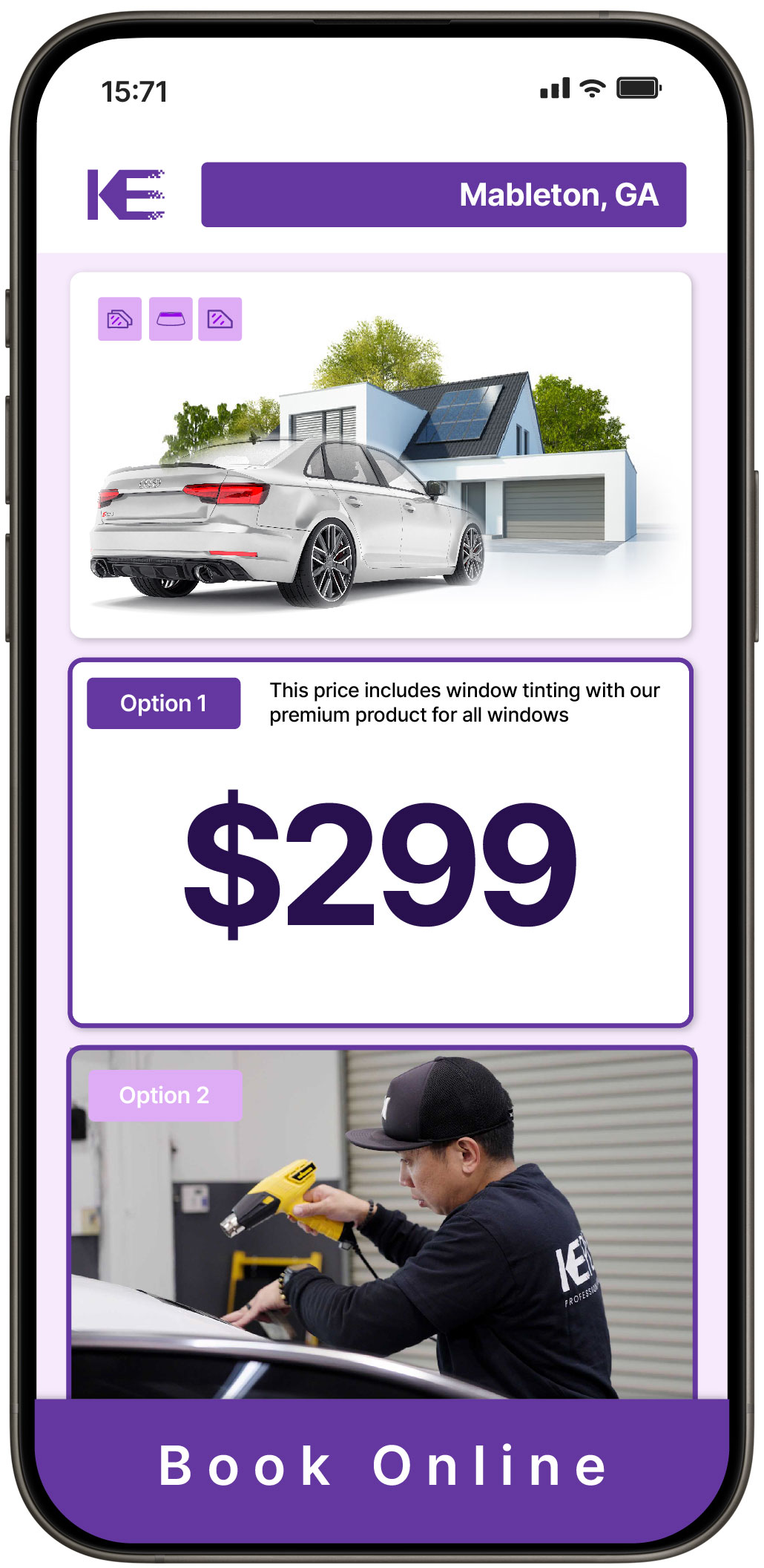 View Reasonable Tesla Window Tinting Rates in Americus, Georgia
