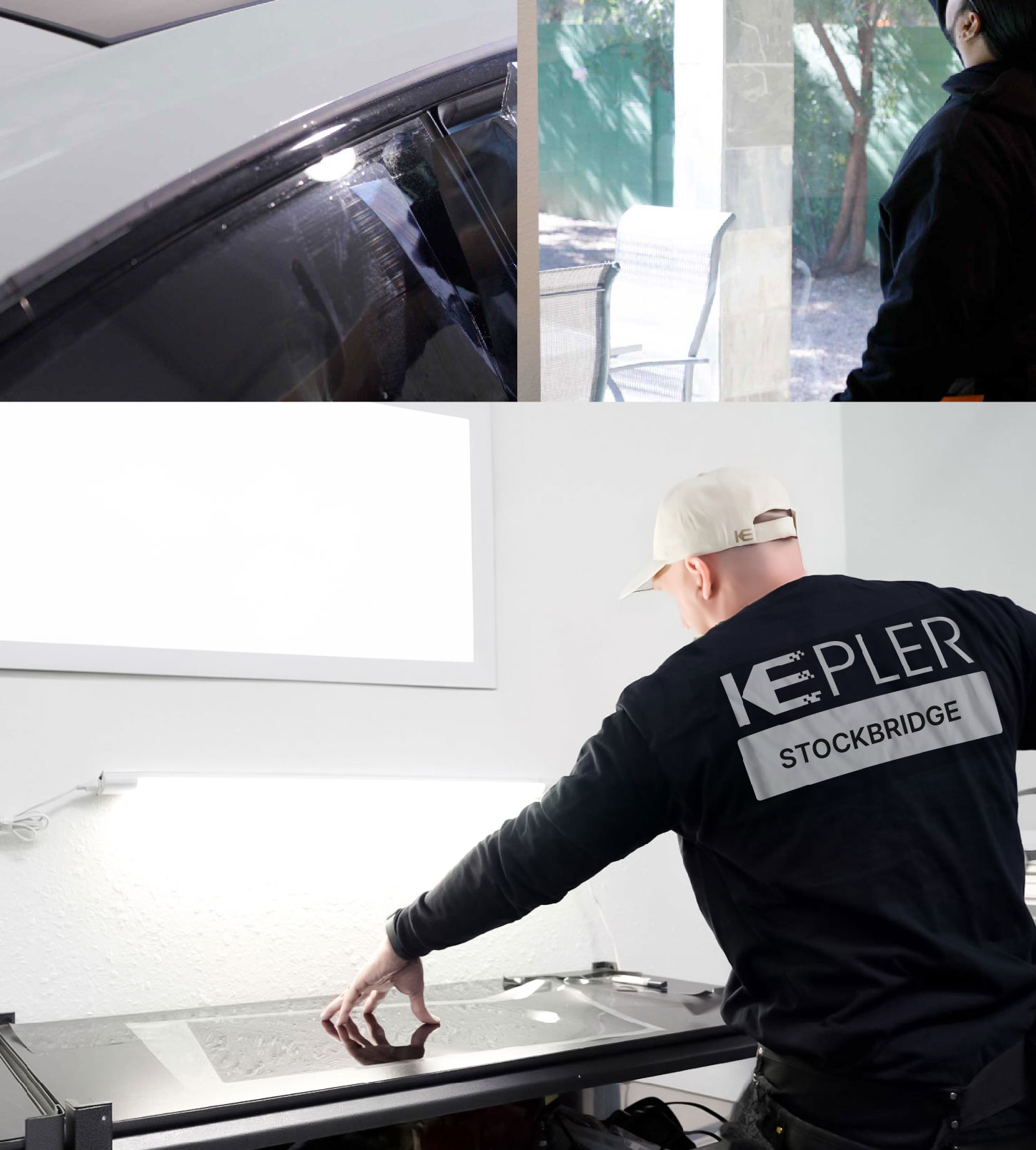 Window Tinting Specialist Cutting Film in Stockbridge, Georgia
