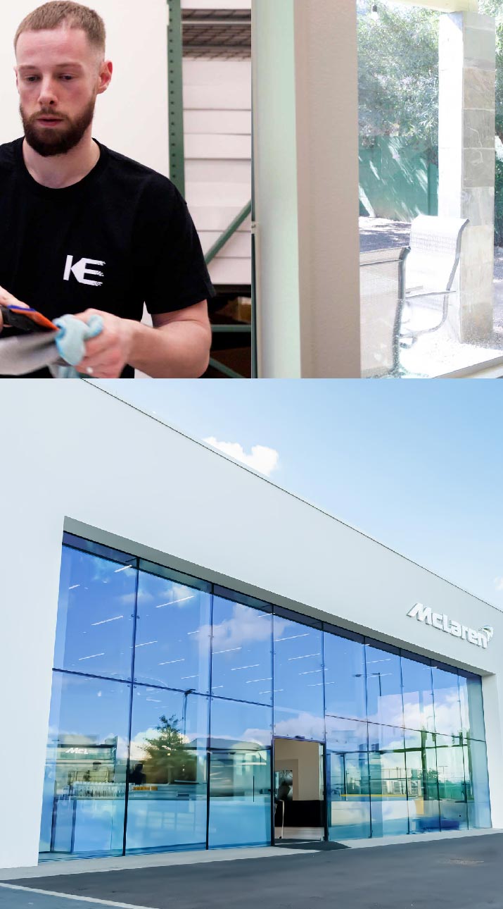 Kepler Automotive Shop Front Tinted with Window Film in Macon, Georgia