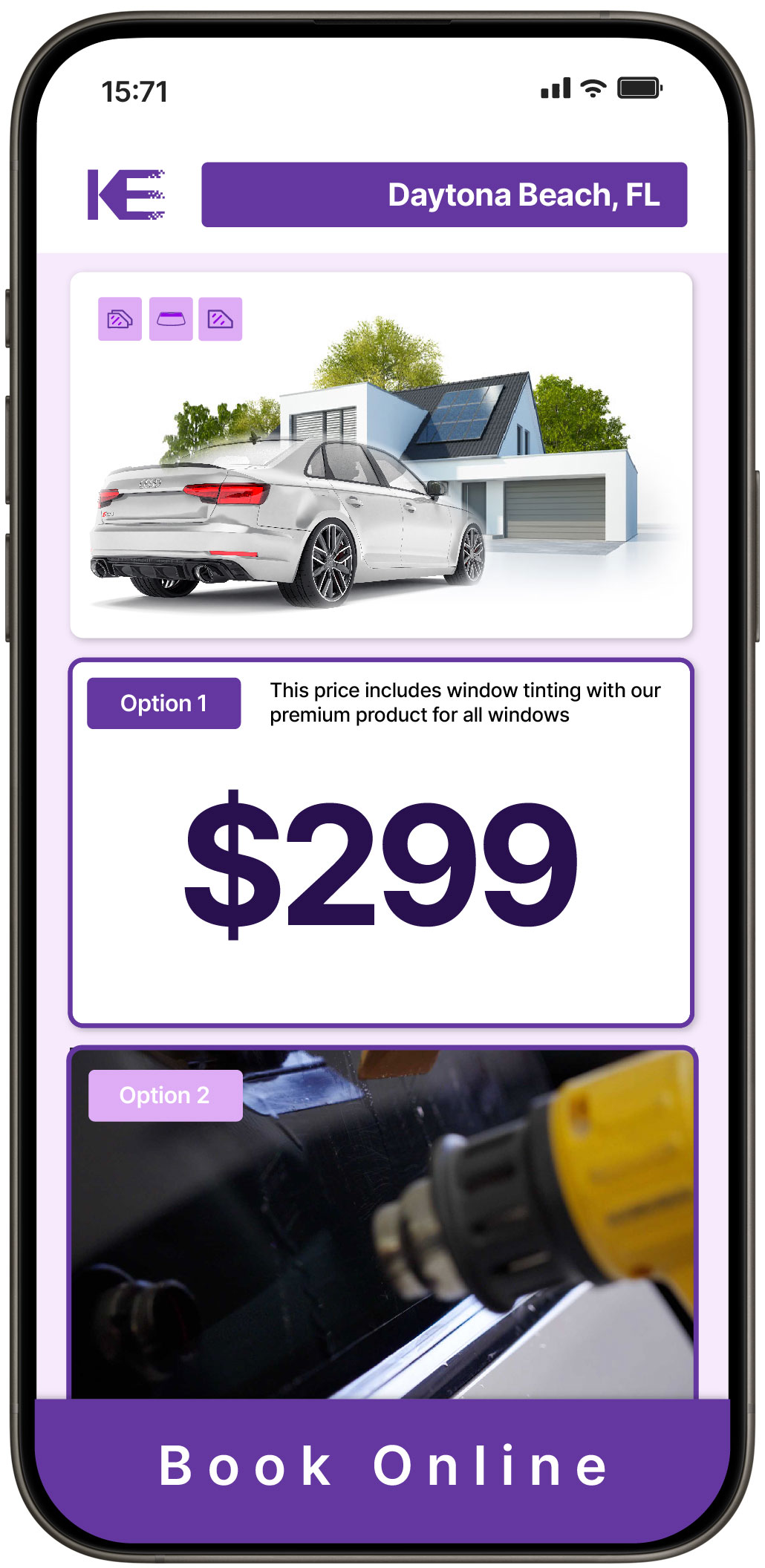 View Reasonable Tesla Window Tinting Rates in Palm Coast, Florida