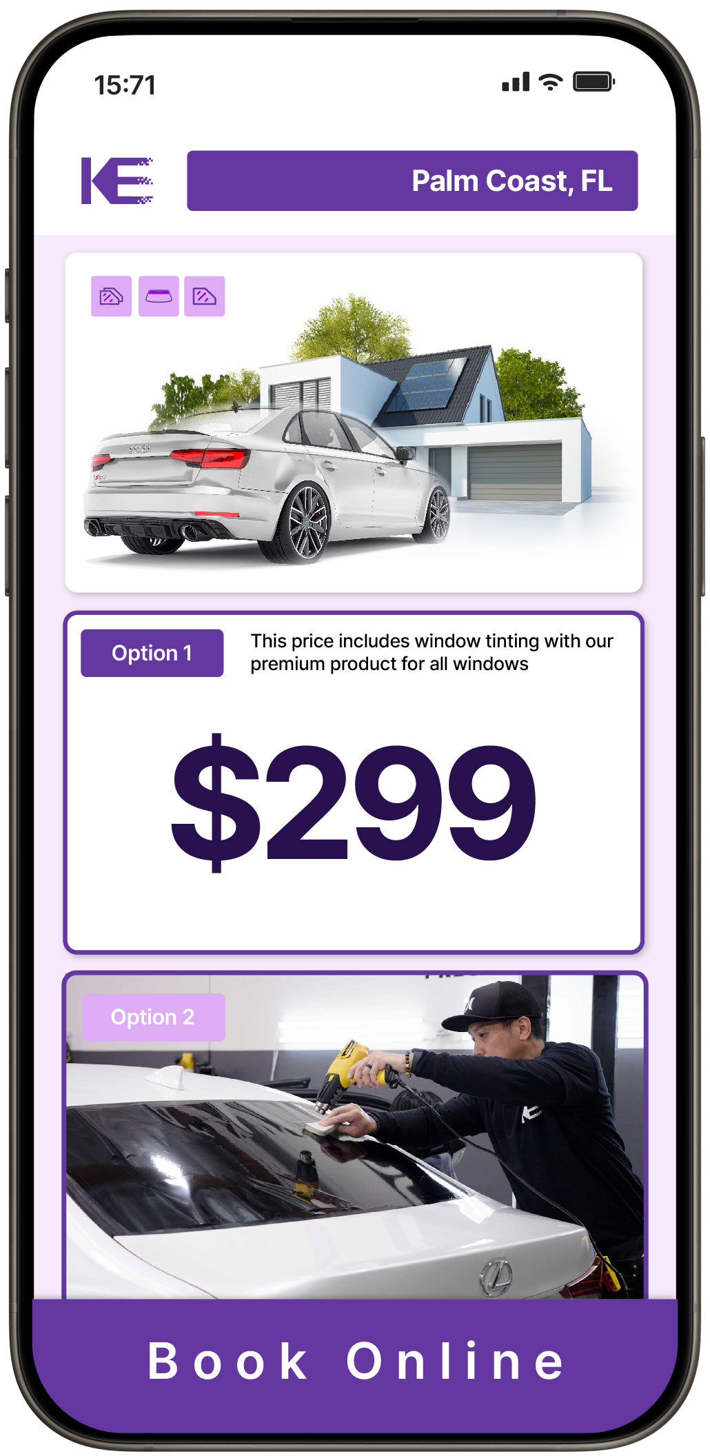 View Affordable Tesla Window Tinting Prices in St. Johns, Florida