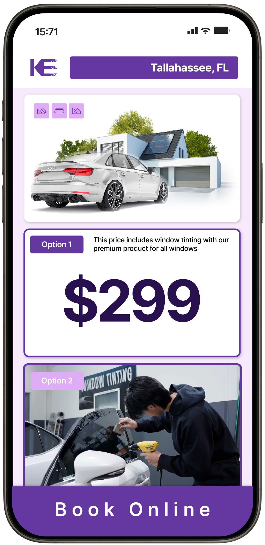 View Affordable Tesla Window Tinting Costs in Titusville, Florida
