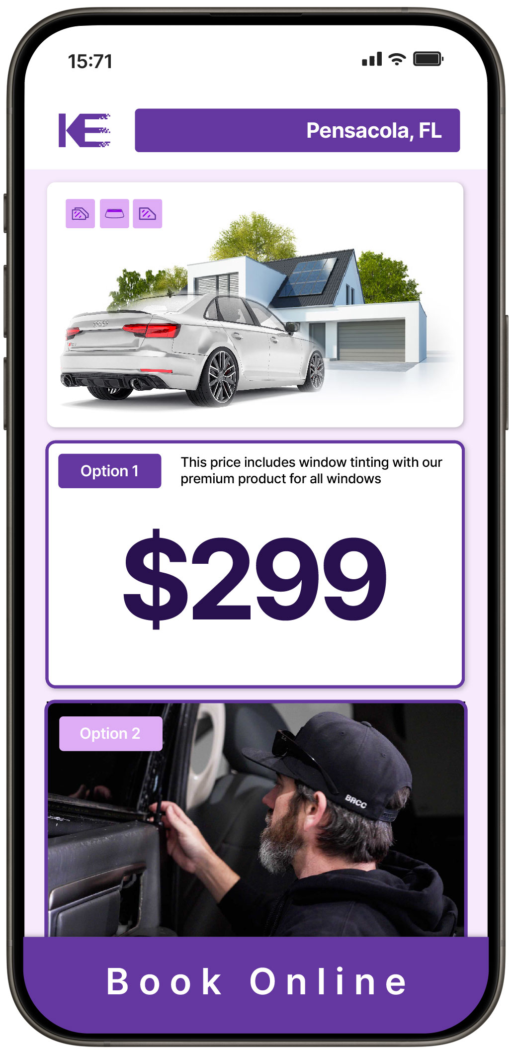 View Reasonable Tesla Window Tinting Prices in Palm Bay, Florida