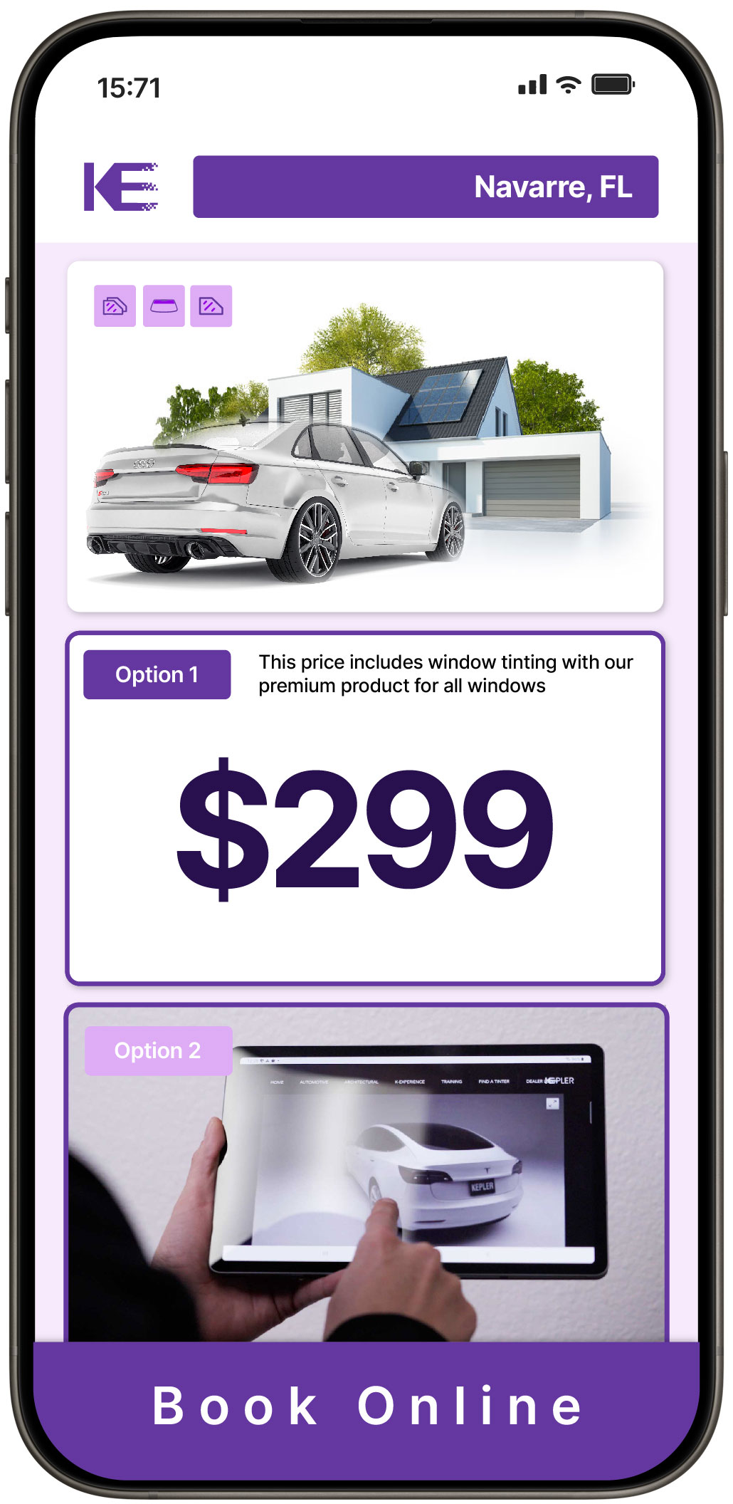 View Competitive Tesla Window Tinting Costs in Homestead, Florida