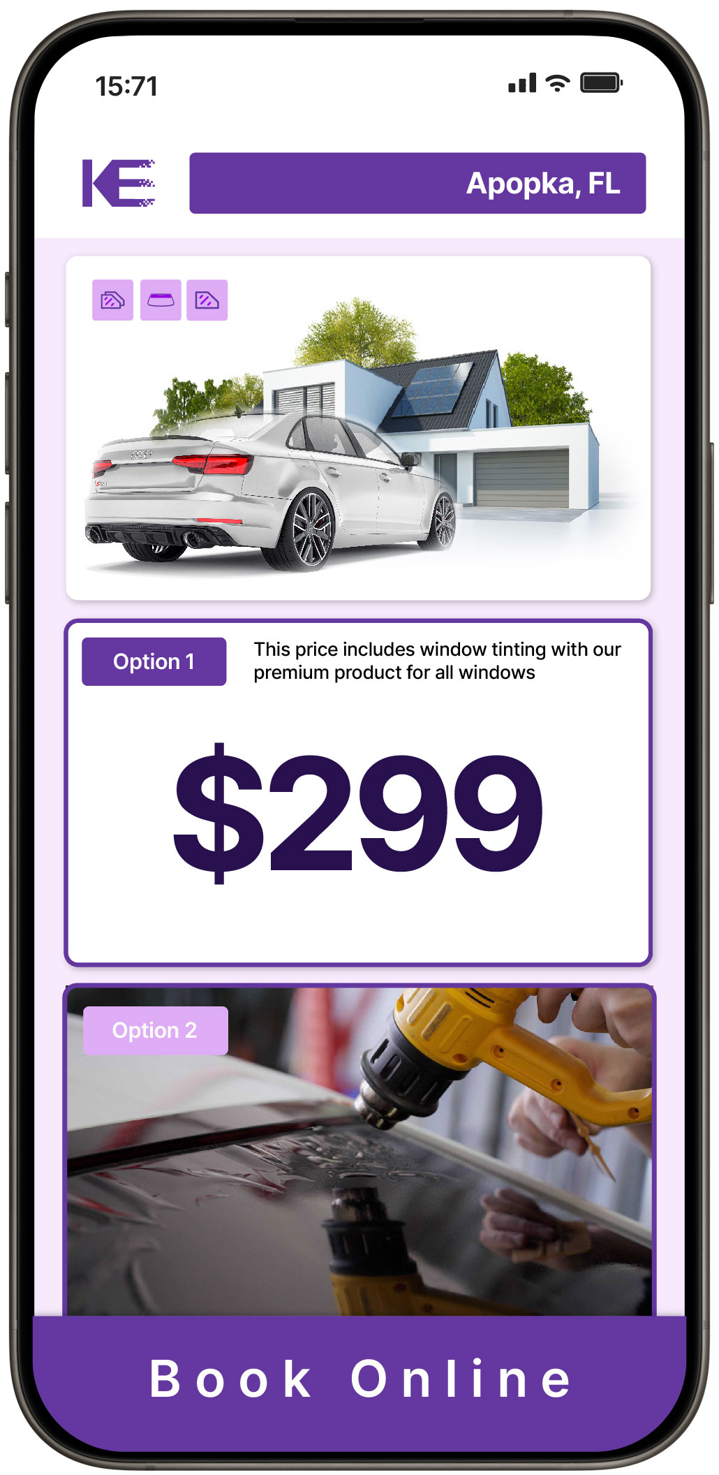 View Competitive Tesla Window Tinting Prices in Miami, Florida
