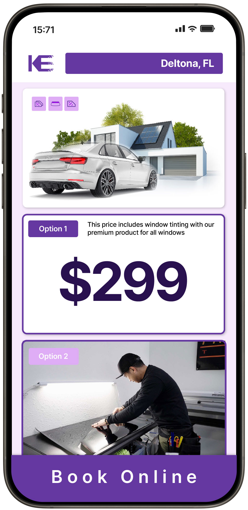 View Competitive Tesla Window Tinting Rates in Boca Raton, Florida