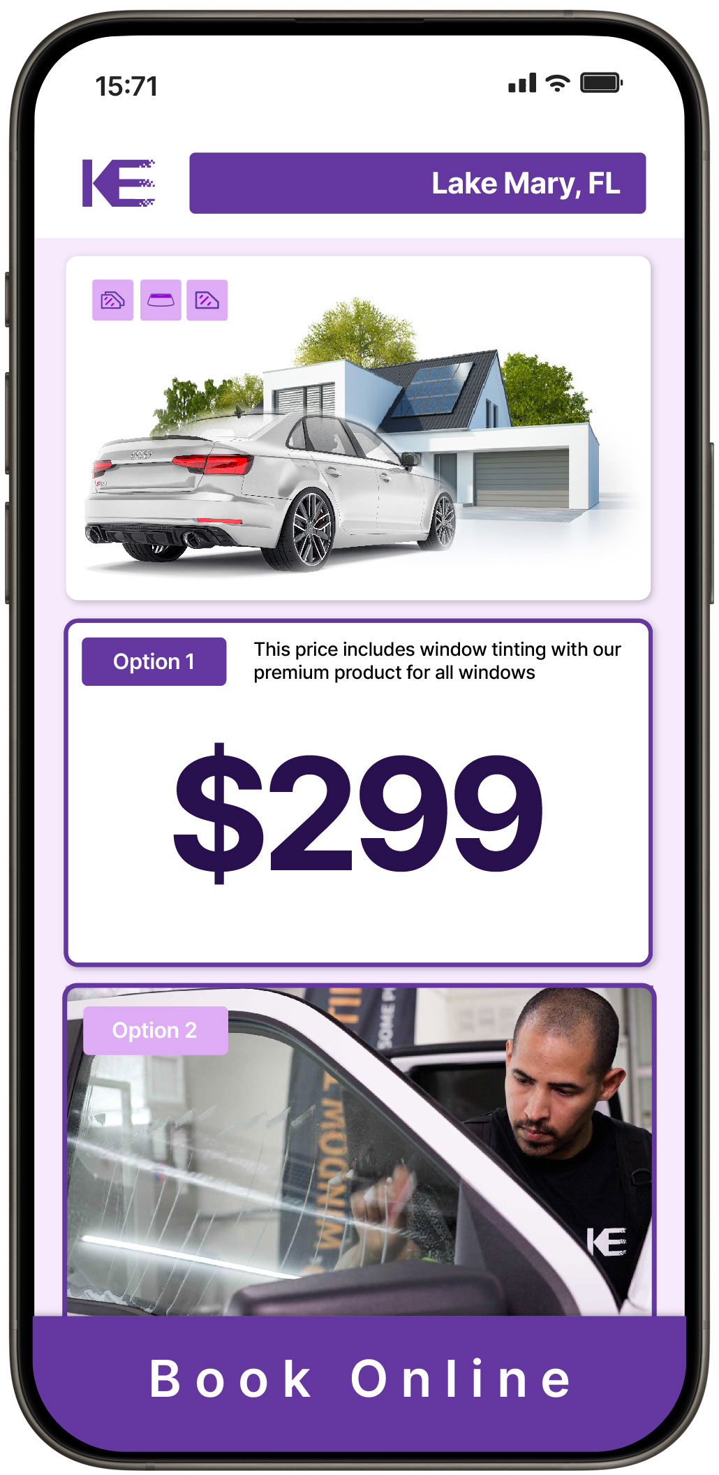 View Affordable Tesla Window Tinting Prices in Wesley Chapel, Florida